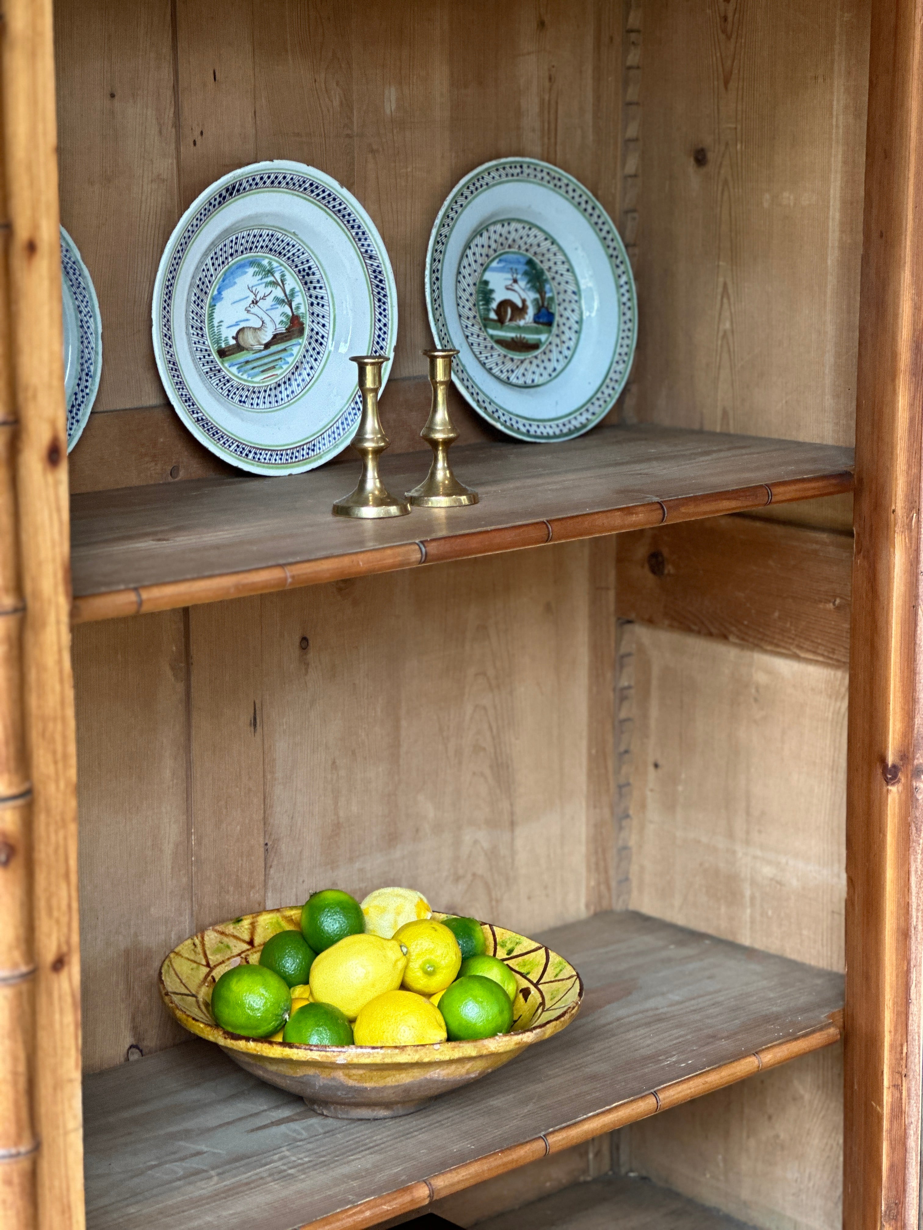 Faux Bamboo Armoire