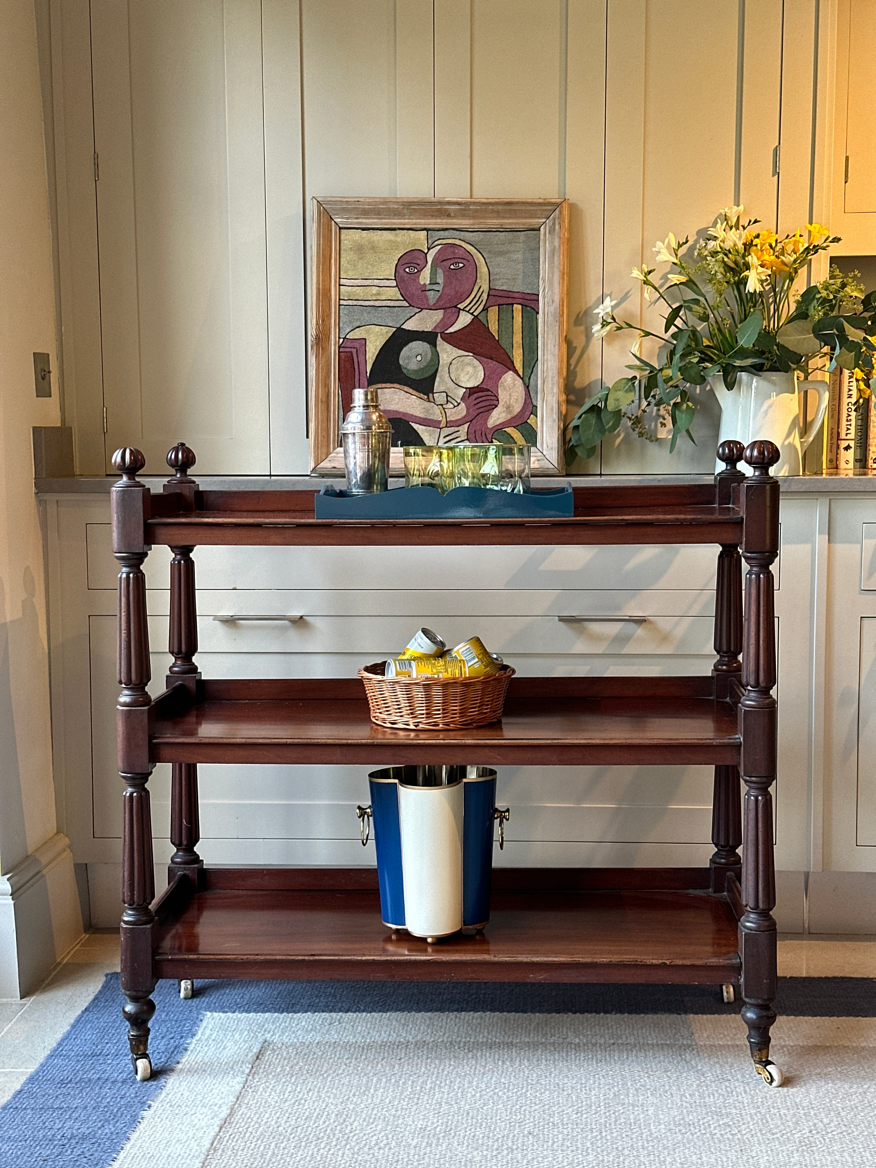 Smart Mahogany Buffet on Castors