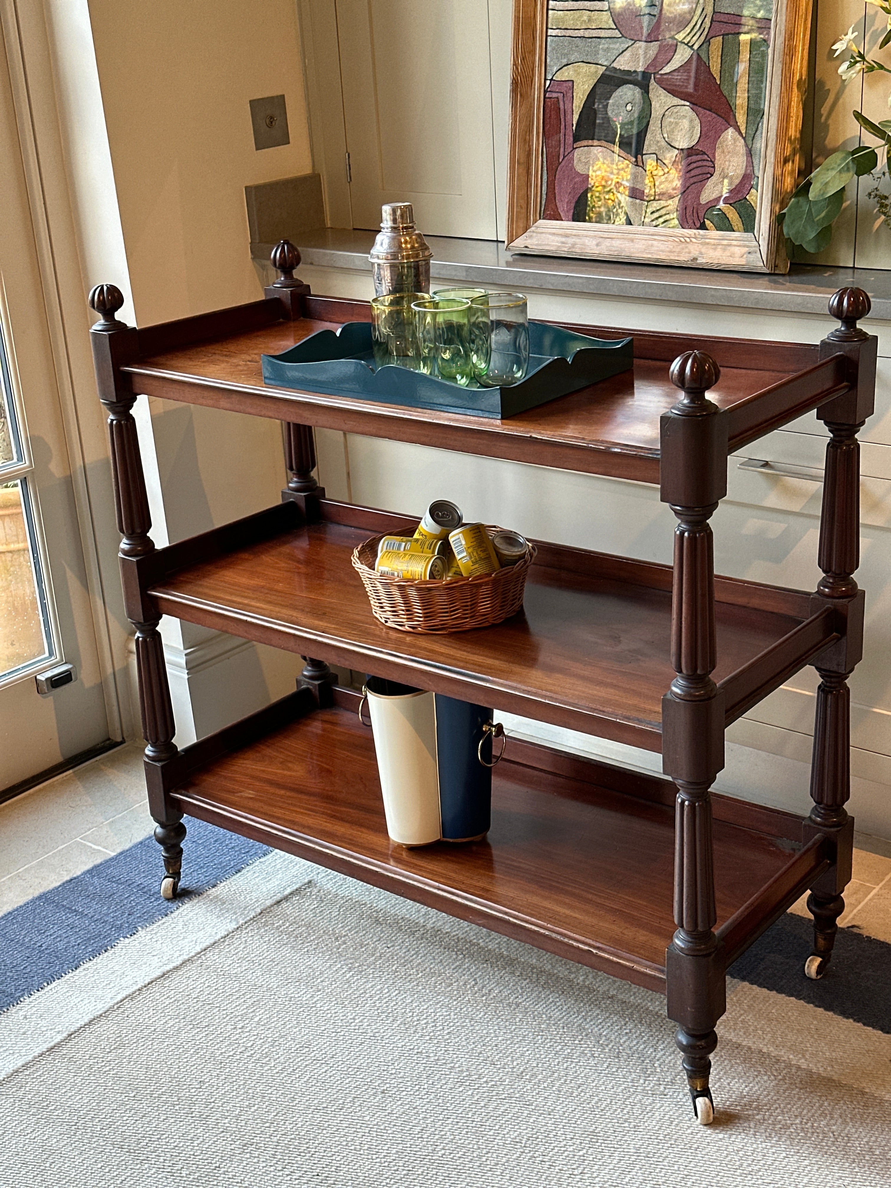 Smart Mahogany Buffet on Castors