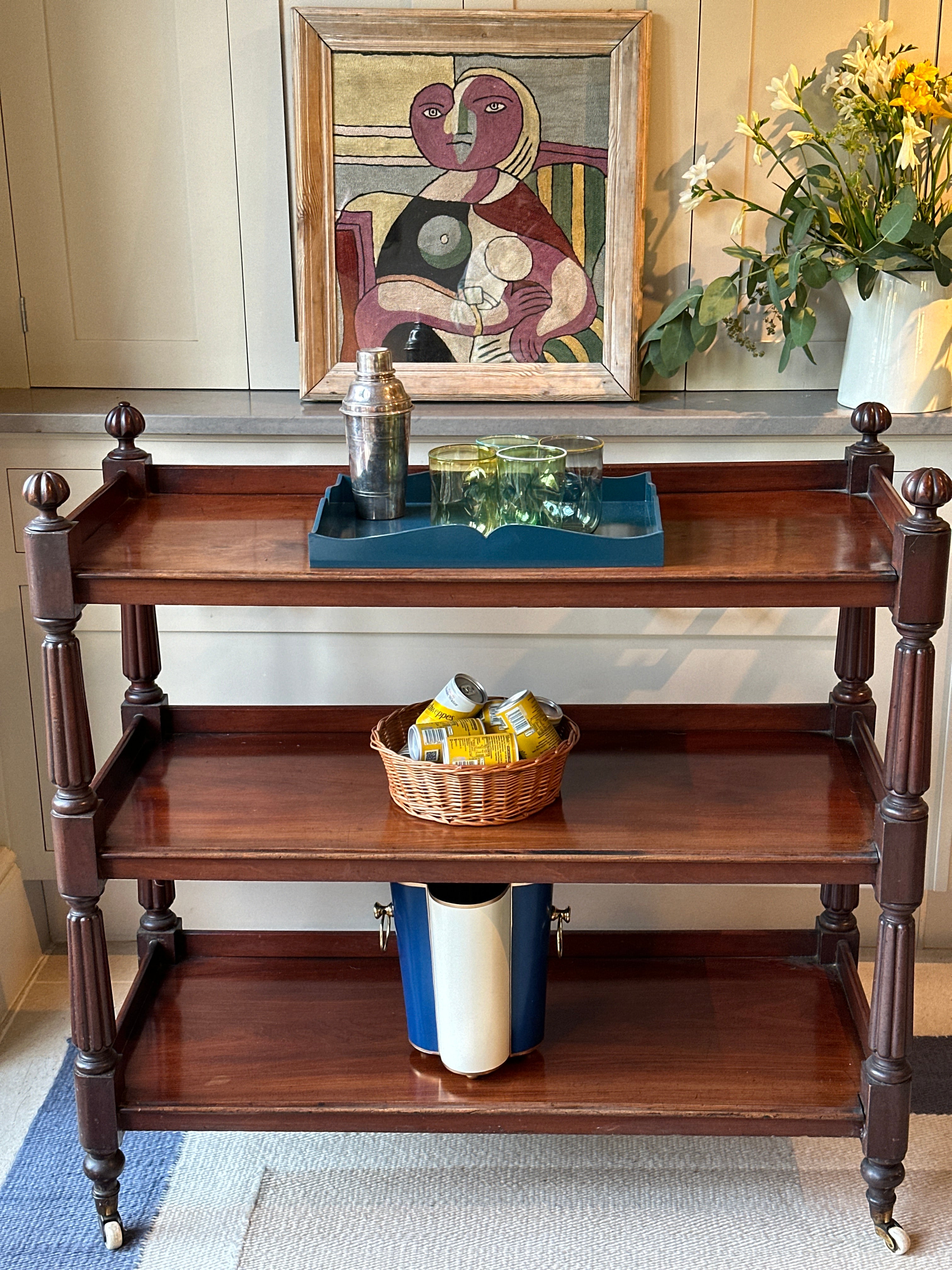 Smart Mahogany Buffet on Castors