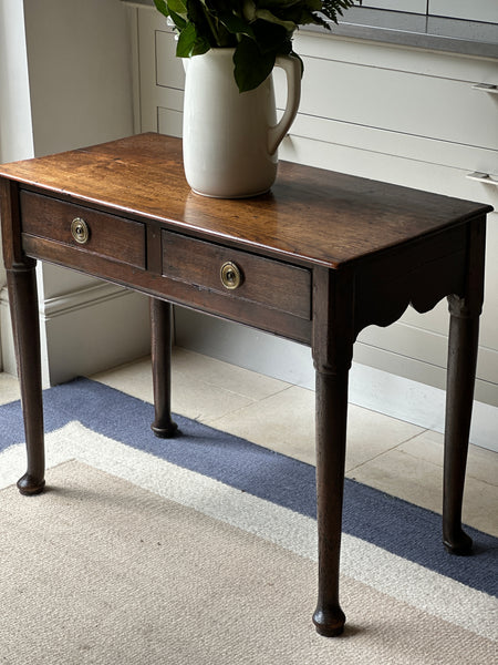 Oak Lowboy with lovely sides