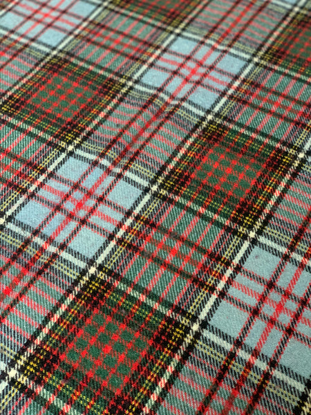 Scottish Red and Blue Tartan Blanket