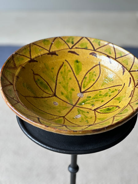 Spanish Glazed Terracotta Bowl