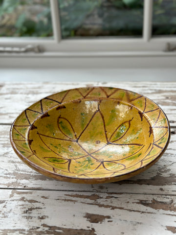 Spanish Glazed Terracotta Bowl