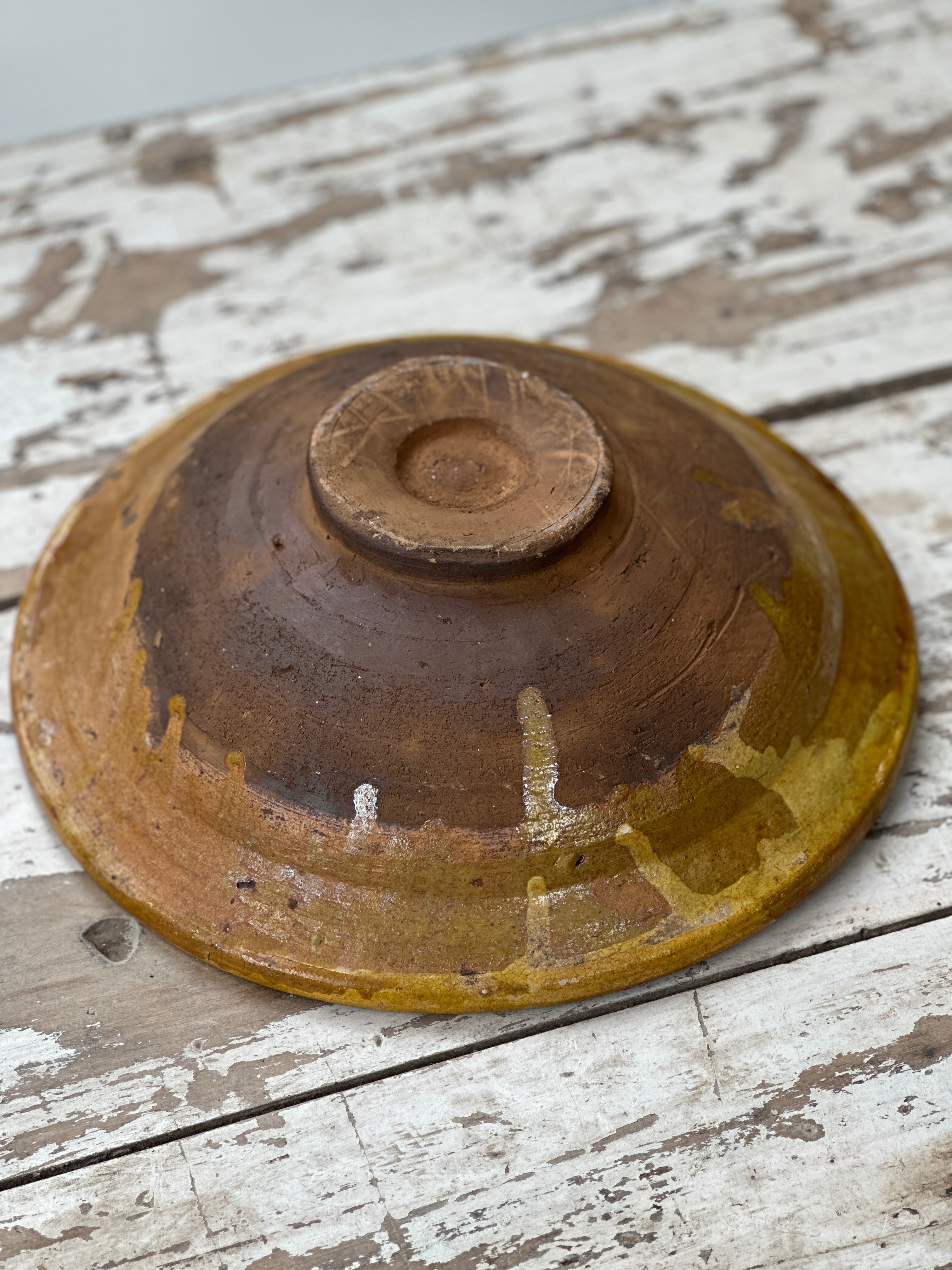 Spanish Glazed Terracotta Bowl