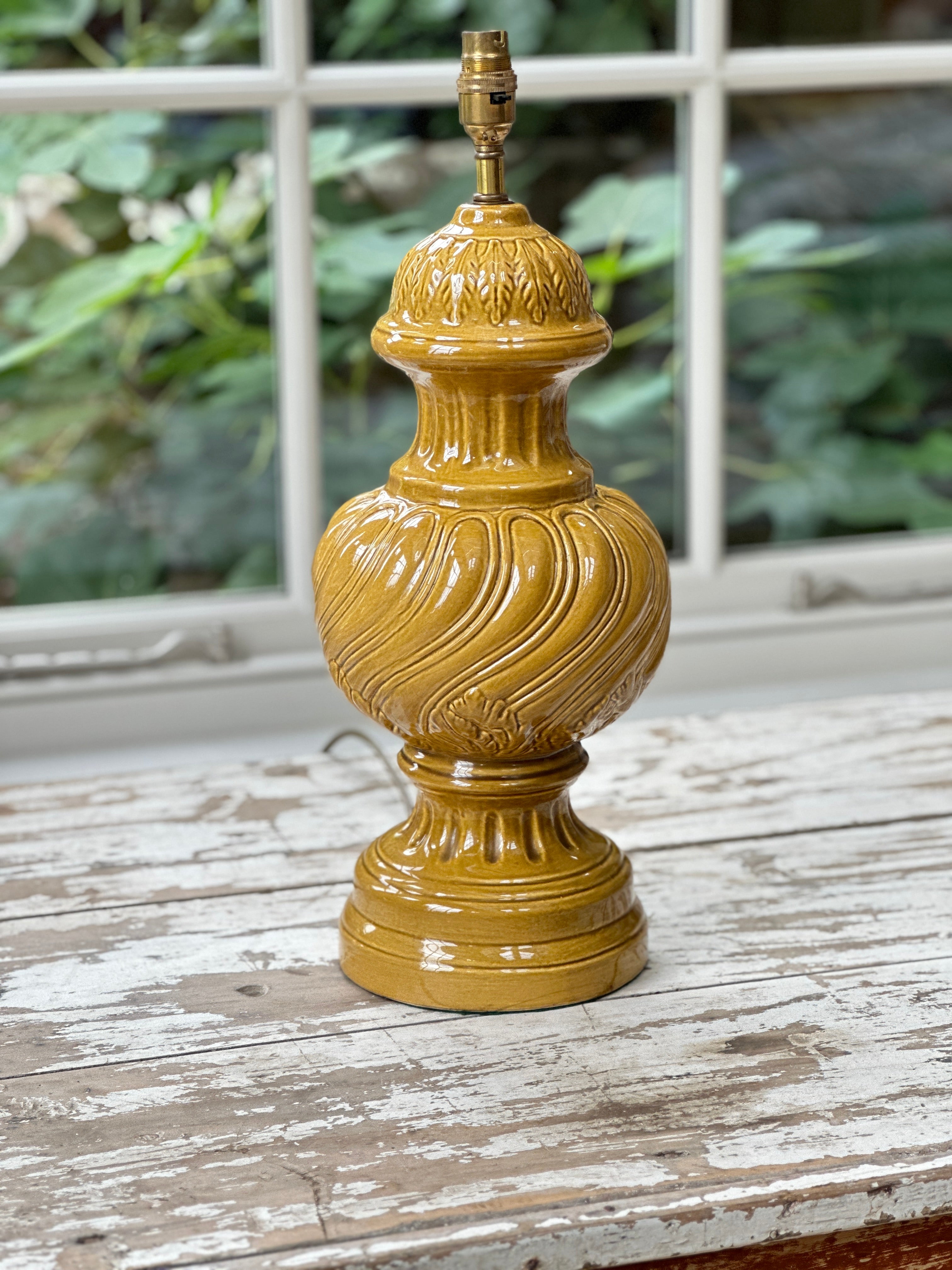 Pair of Decorative Glazed Ceramic Table lamps