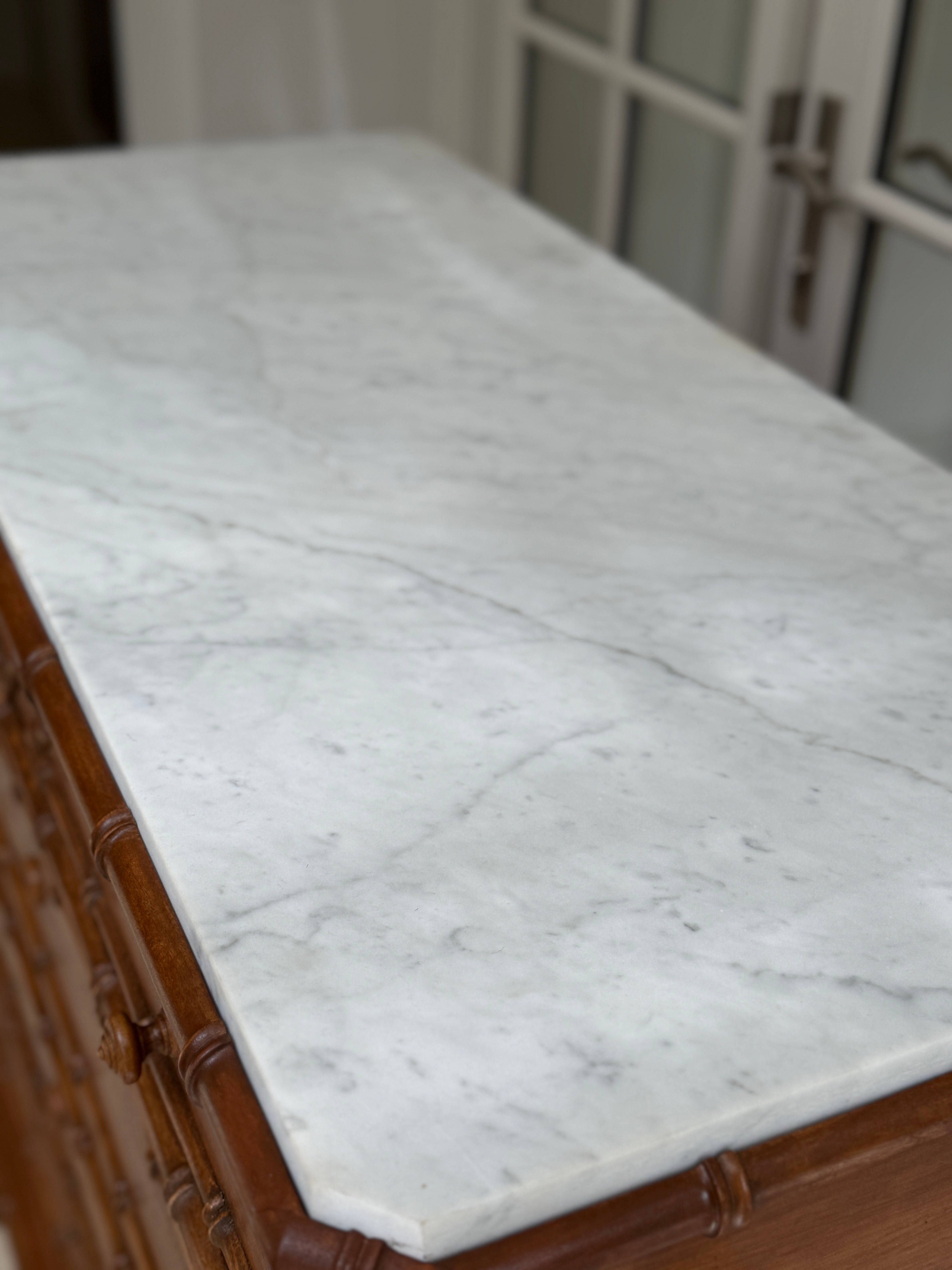 French Faux Bamboo Commode