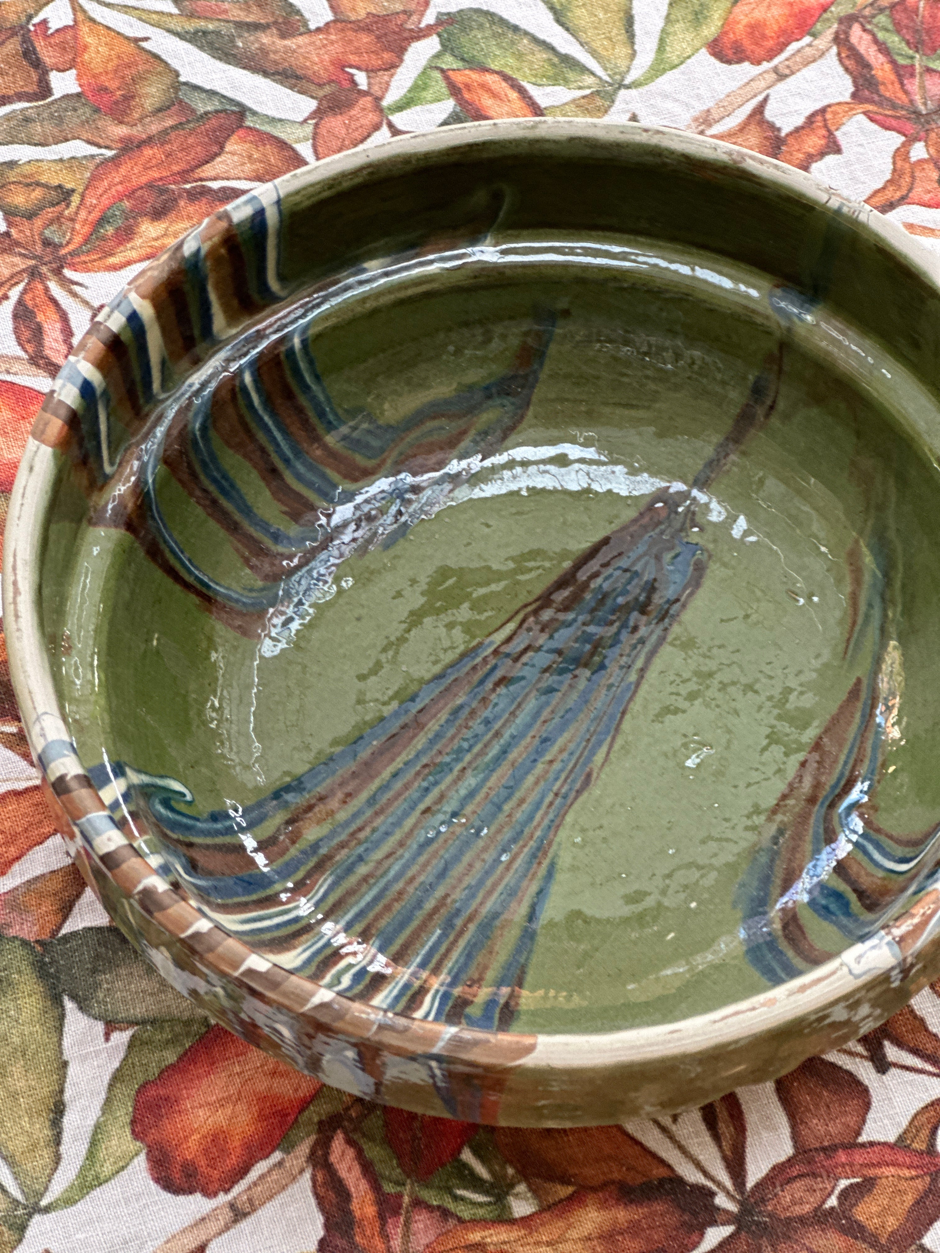 Romanian Terracotta Slipware Bowls Small 16cm