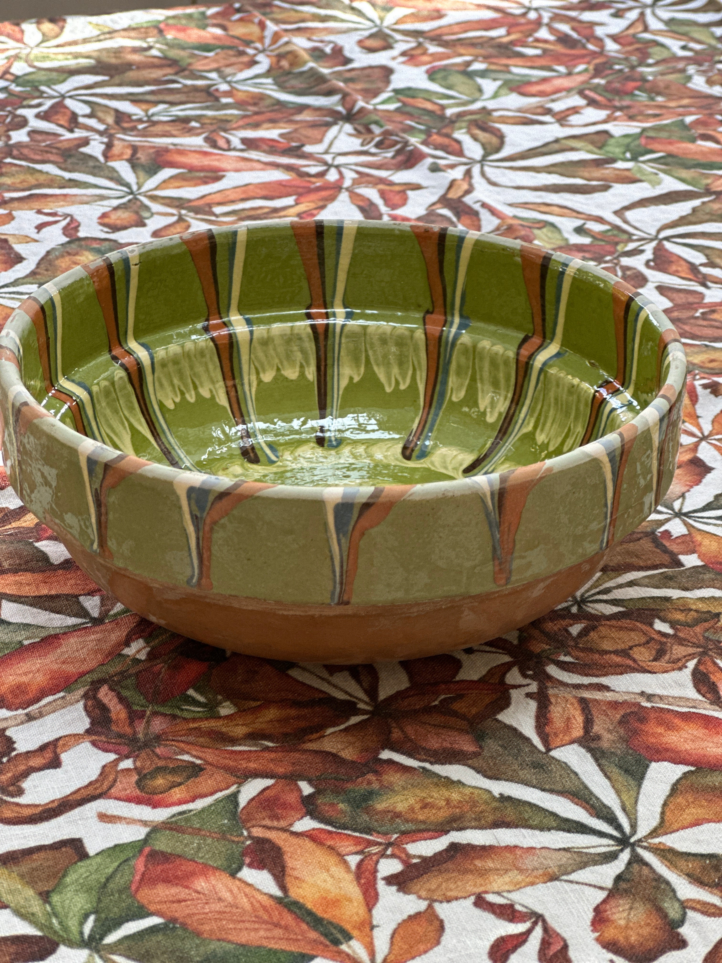 Romanian Terracotta Slipware Bowls Small 16cm