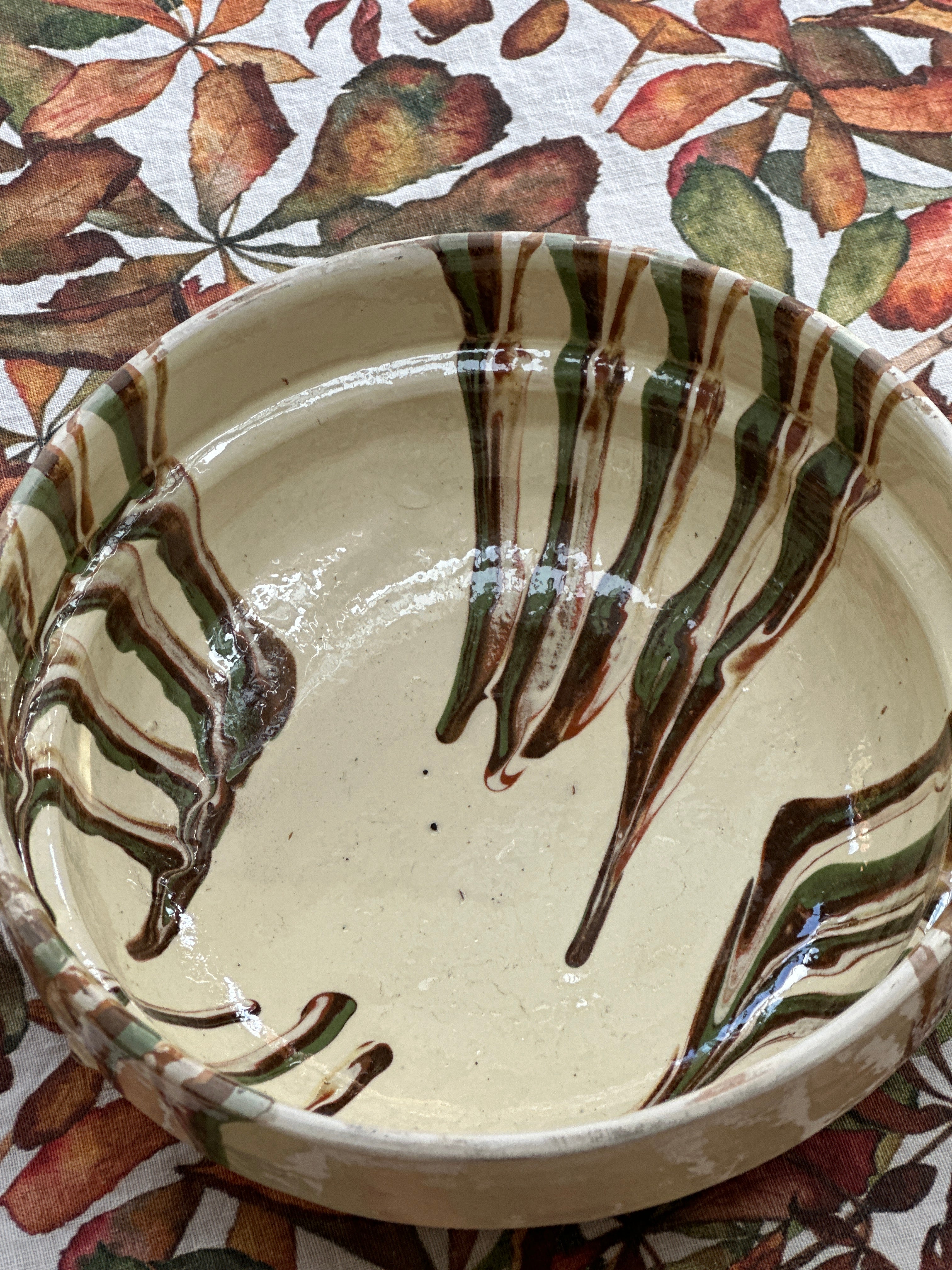 Romanian Terracotta Slipware Bowls Small 16cm