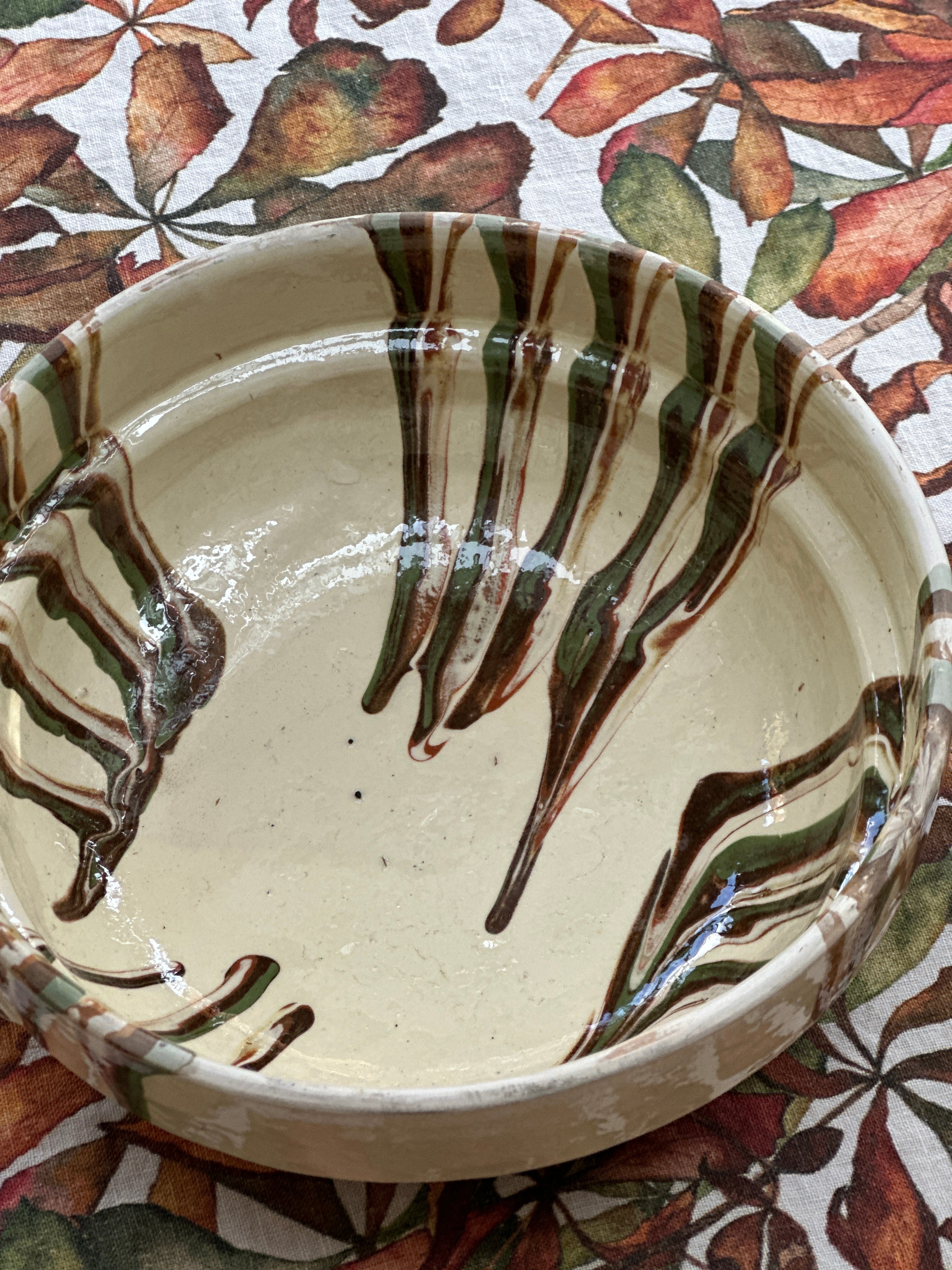 Romanian Terracotta Slipware Bowls Small 16cm