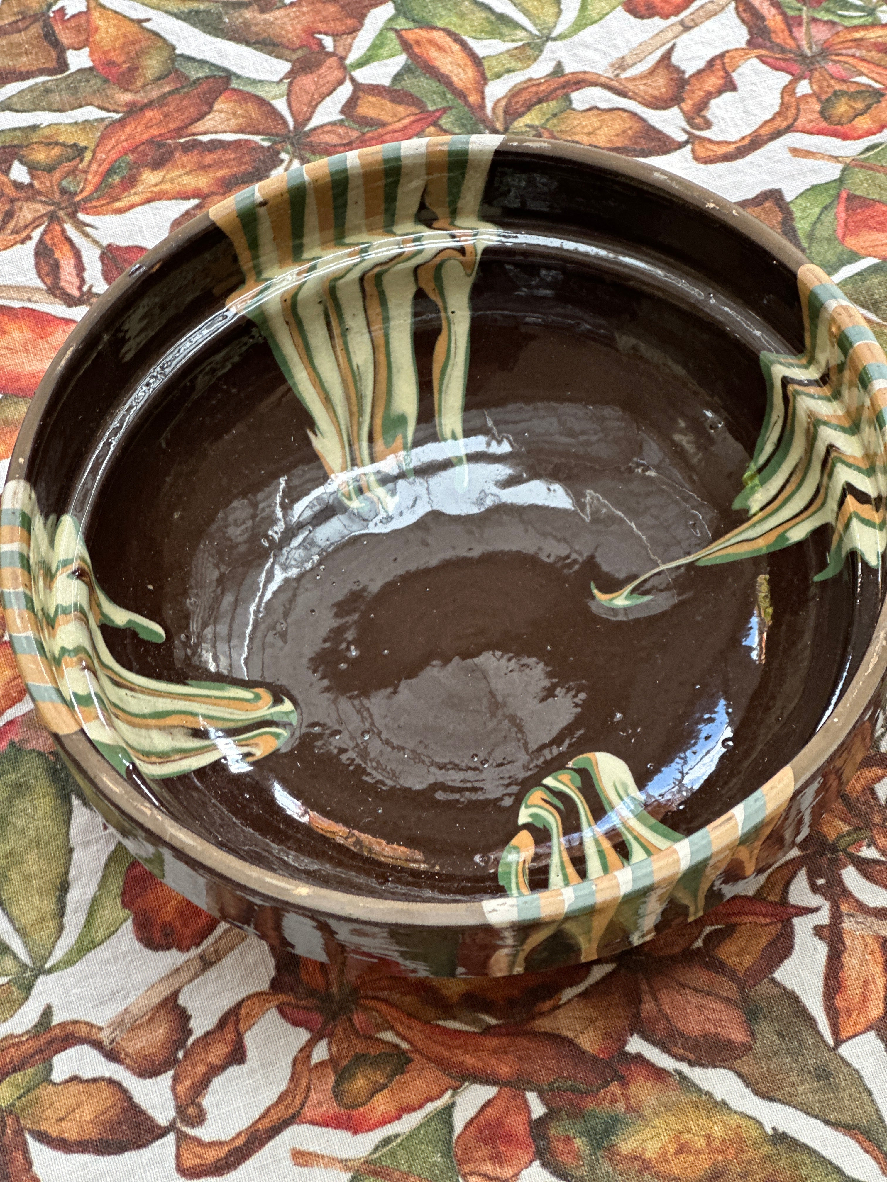 Romanian Terracotta Slipware Bowls Small 16cm