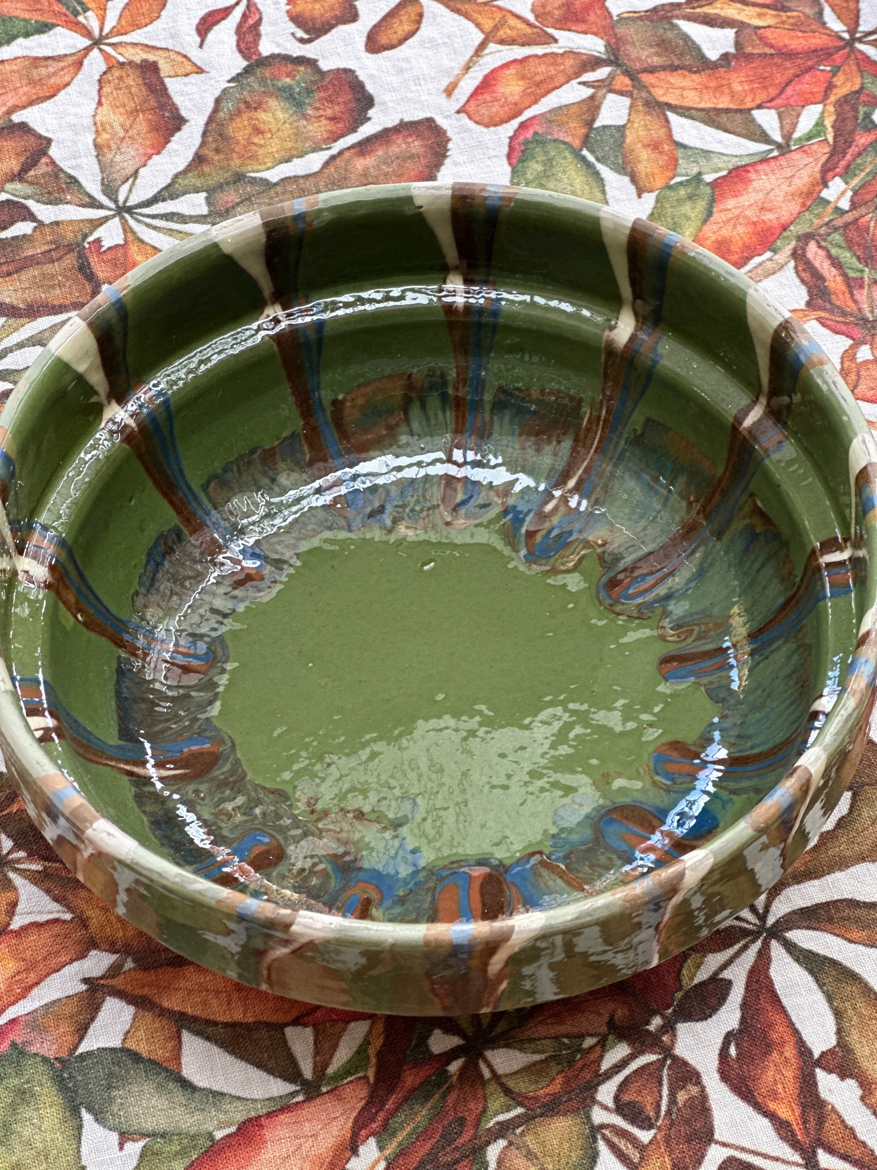 Romanian Terracotta Slipware Bowls Small 16cm