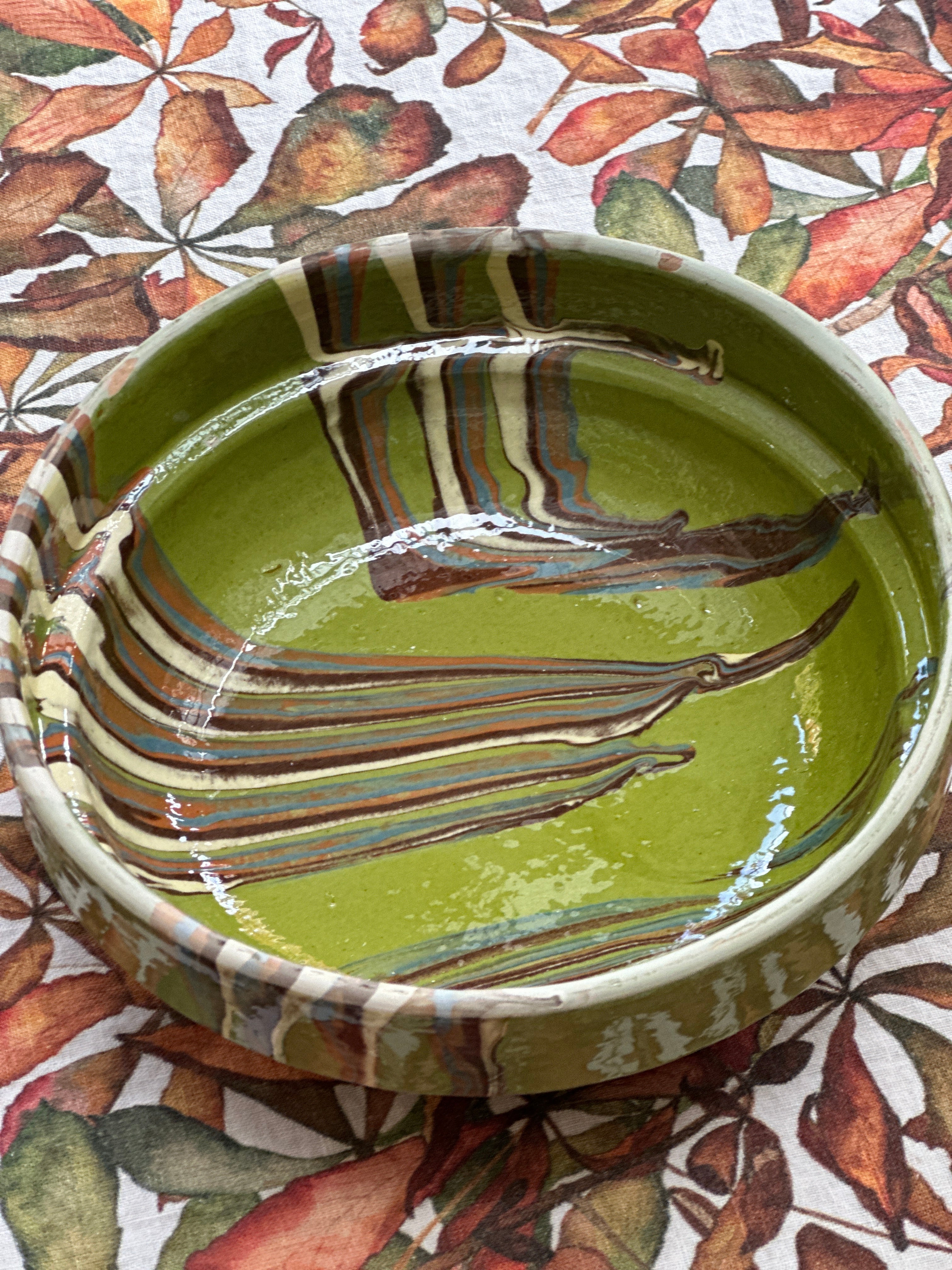 Romanian Terracotta Slipware Bowls Small 16cm