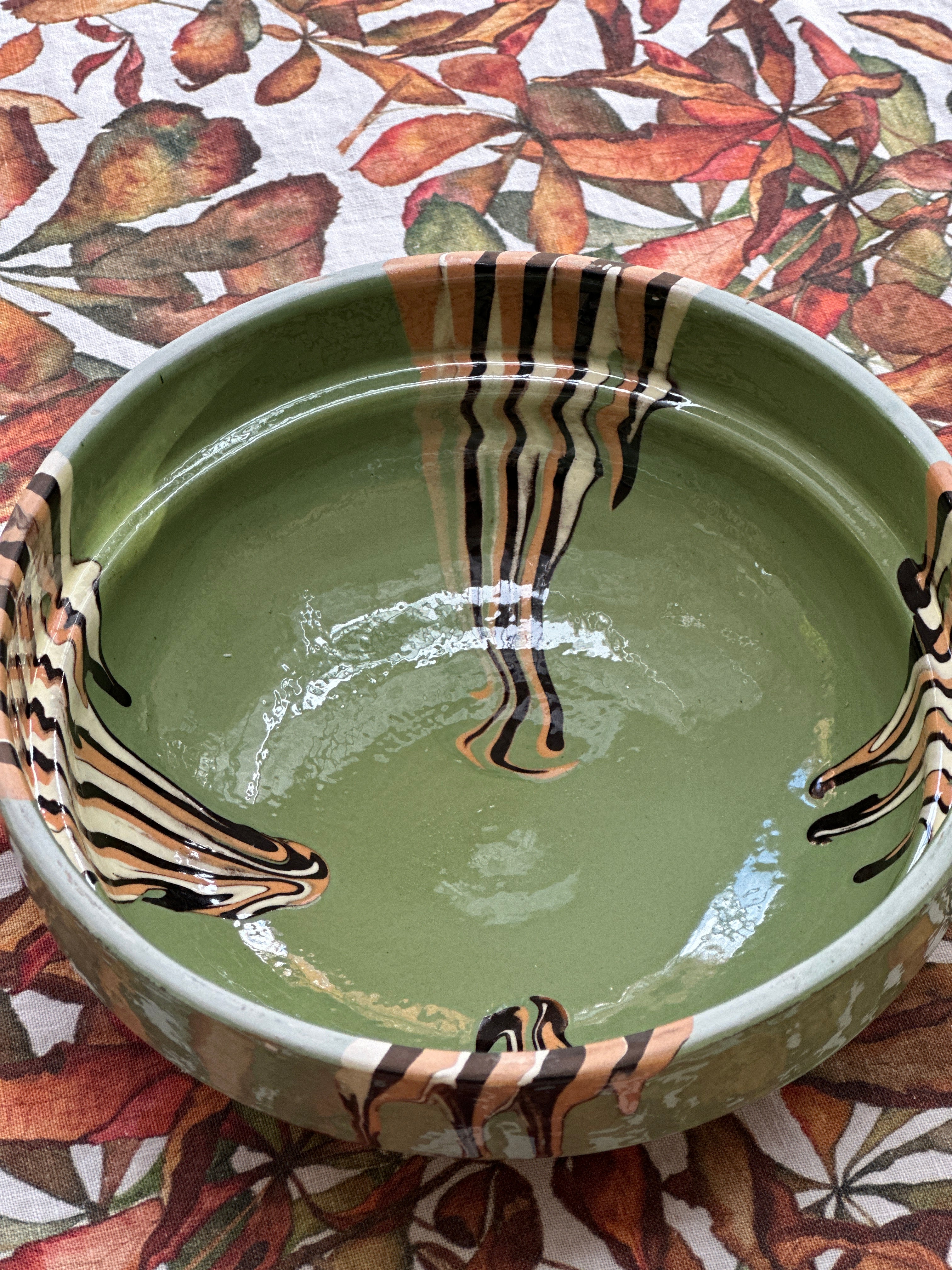 Romanian Terracotta Slipware Bowls Small 16cm