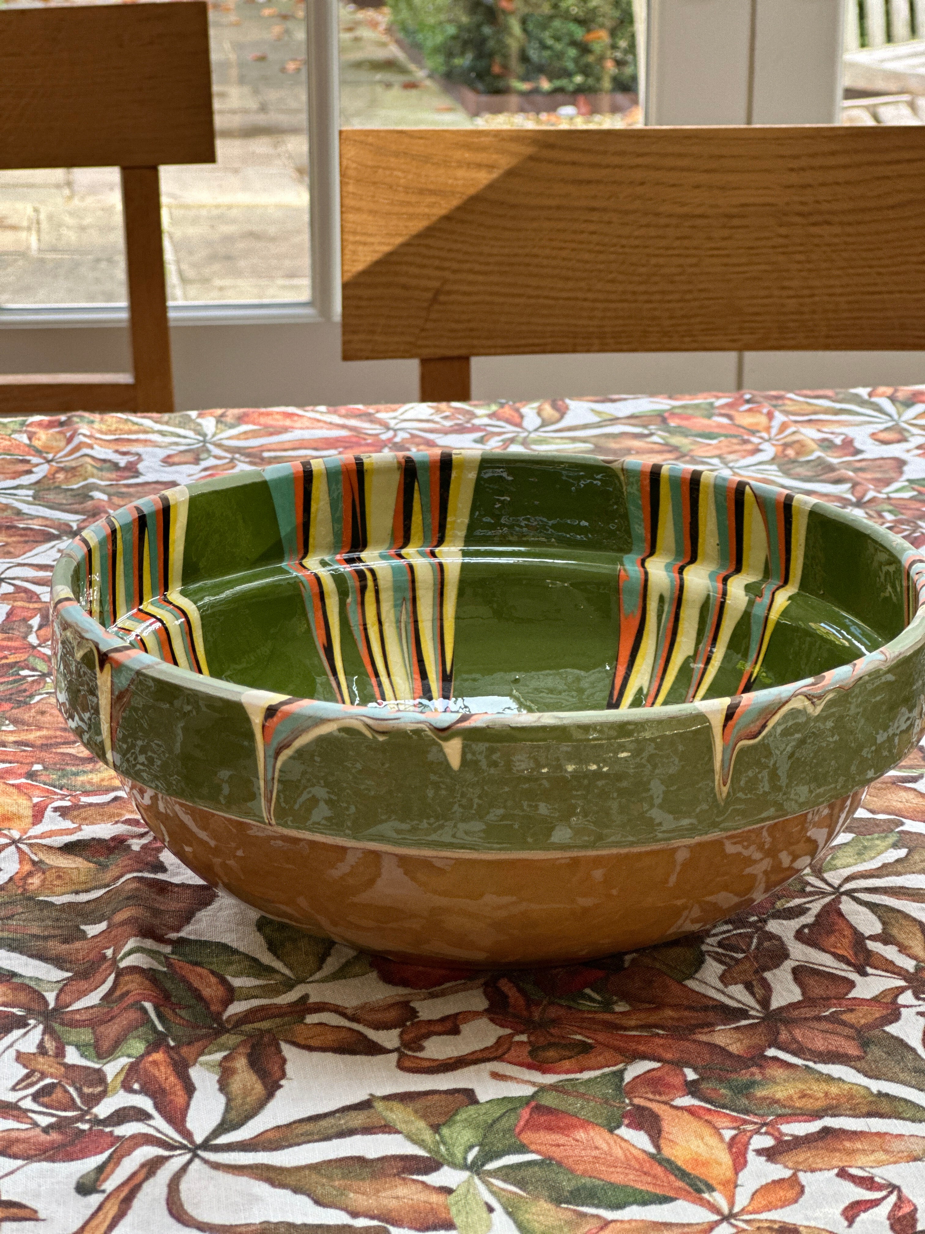 Romanian Terracotta Slipware Bowls Small 16cm