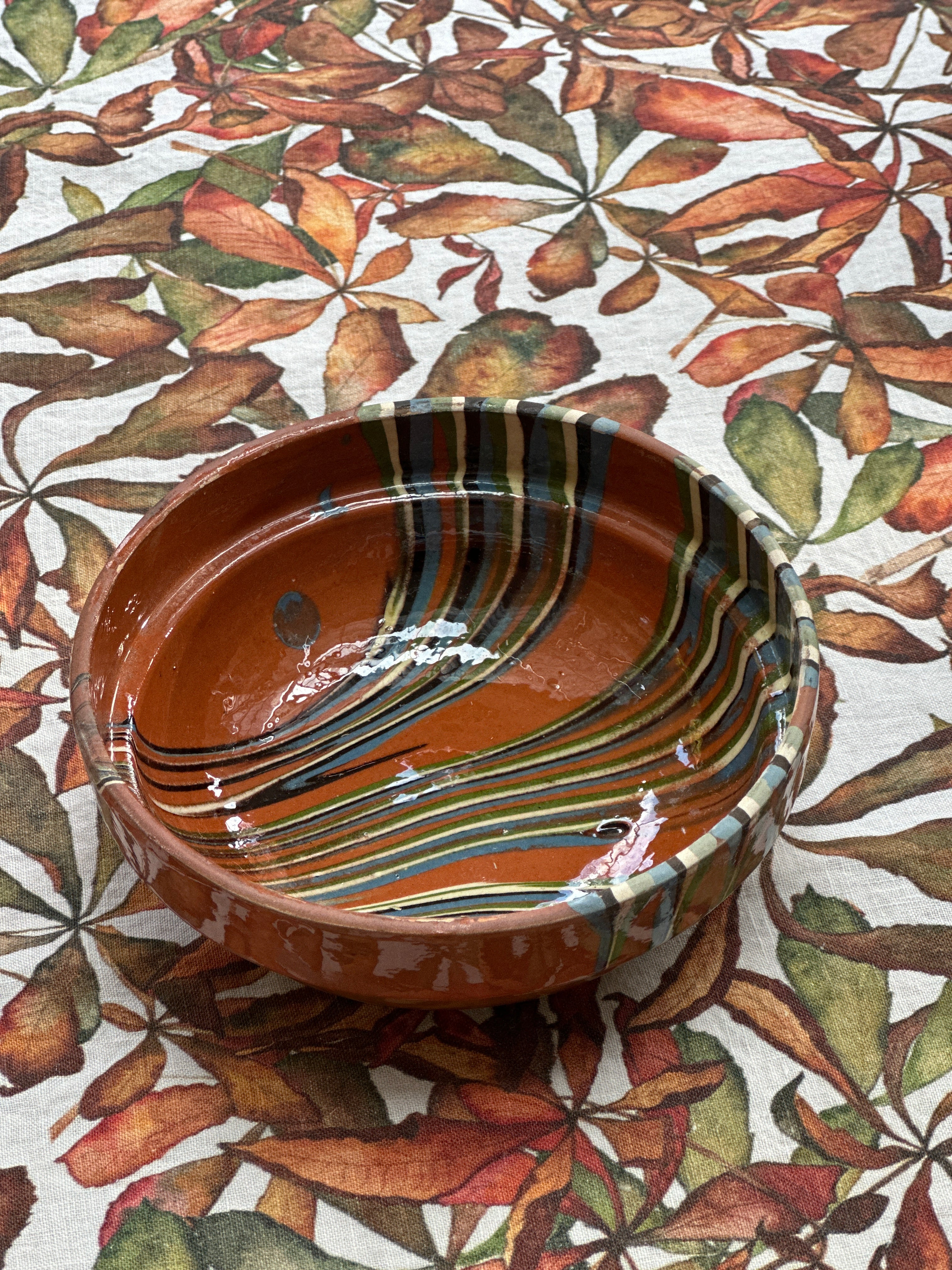 Romanian Terracotta Slipware Bowls Small 16cm