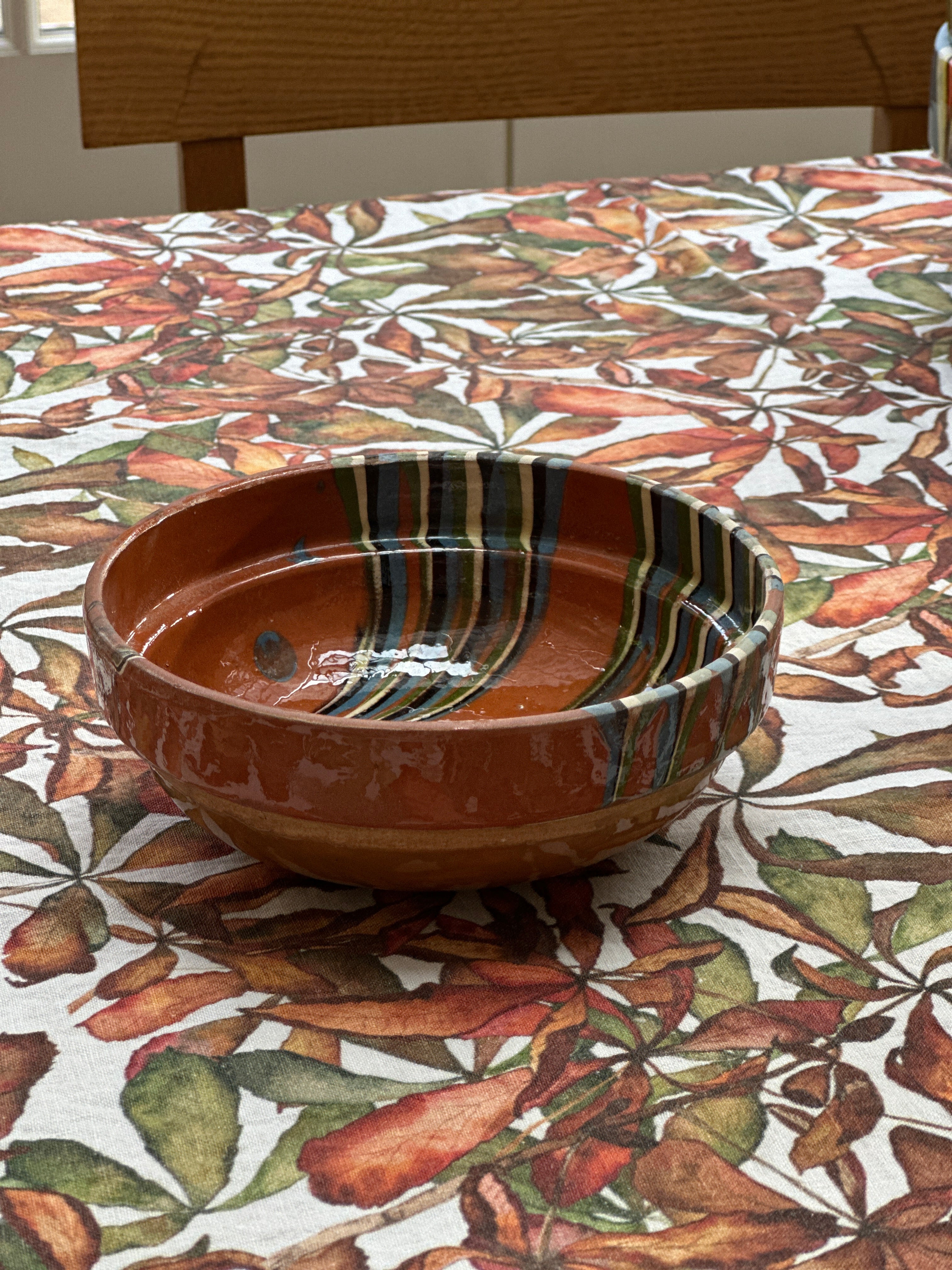 Romanian Terracotta Slipware Bowls Small 16cm