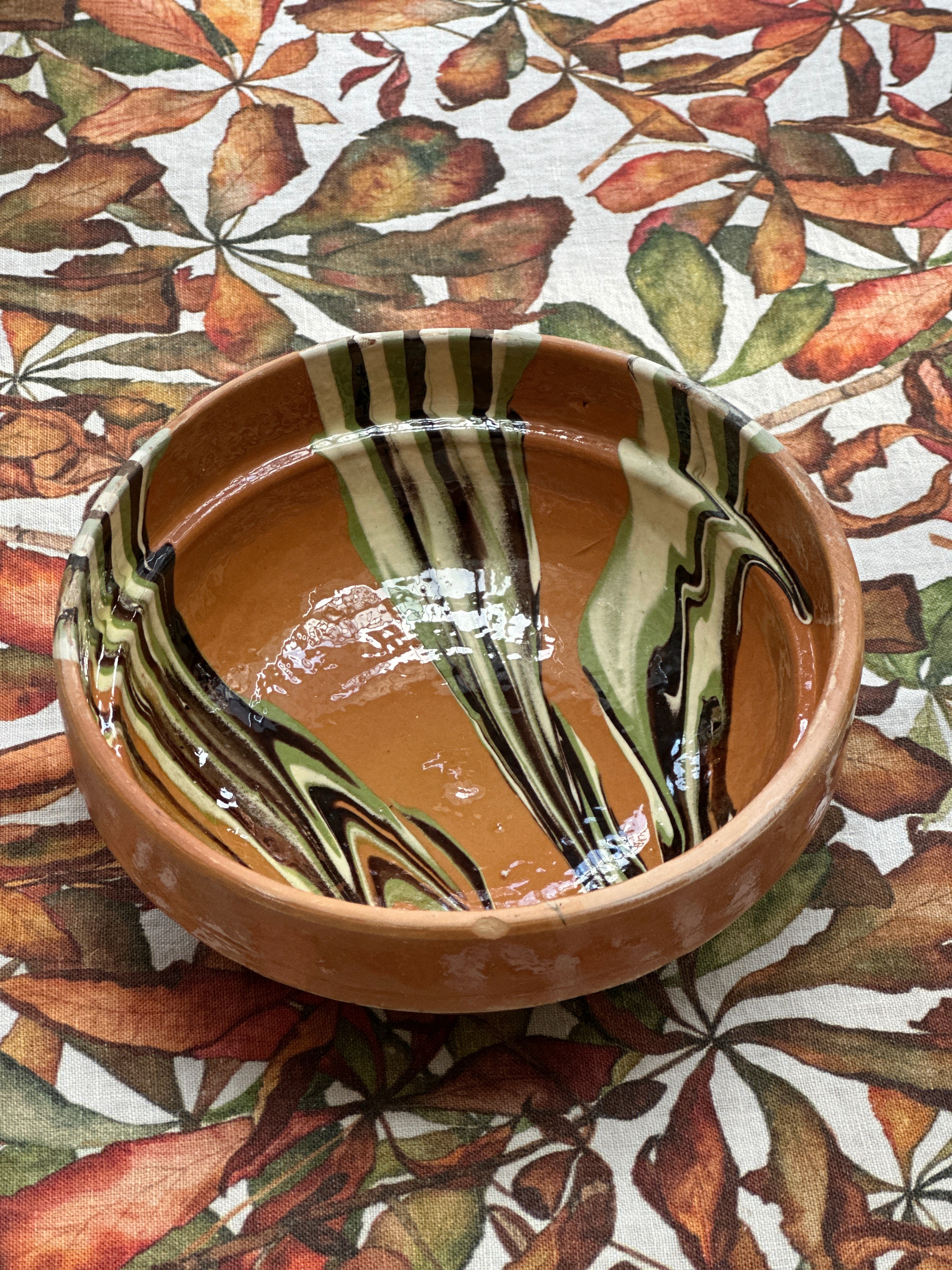 Romanian Terracotta Slipware Bowls Small 16cm