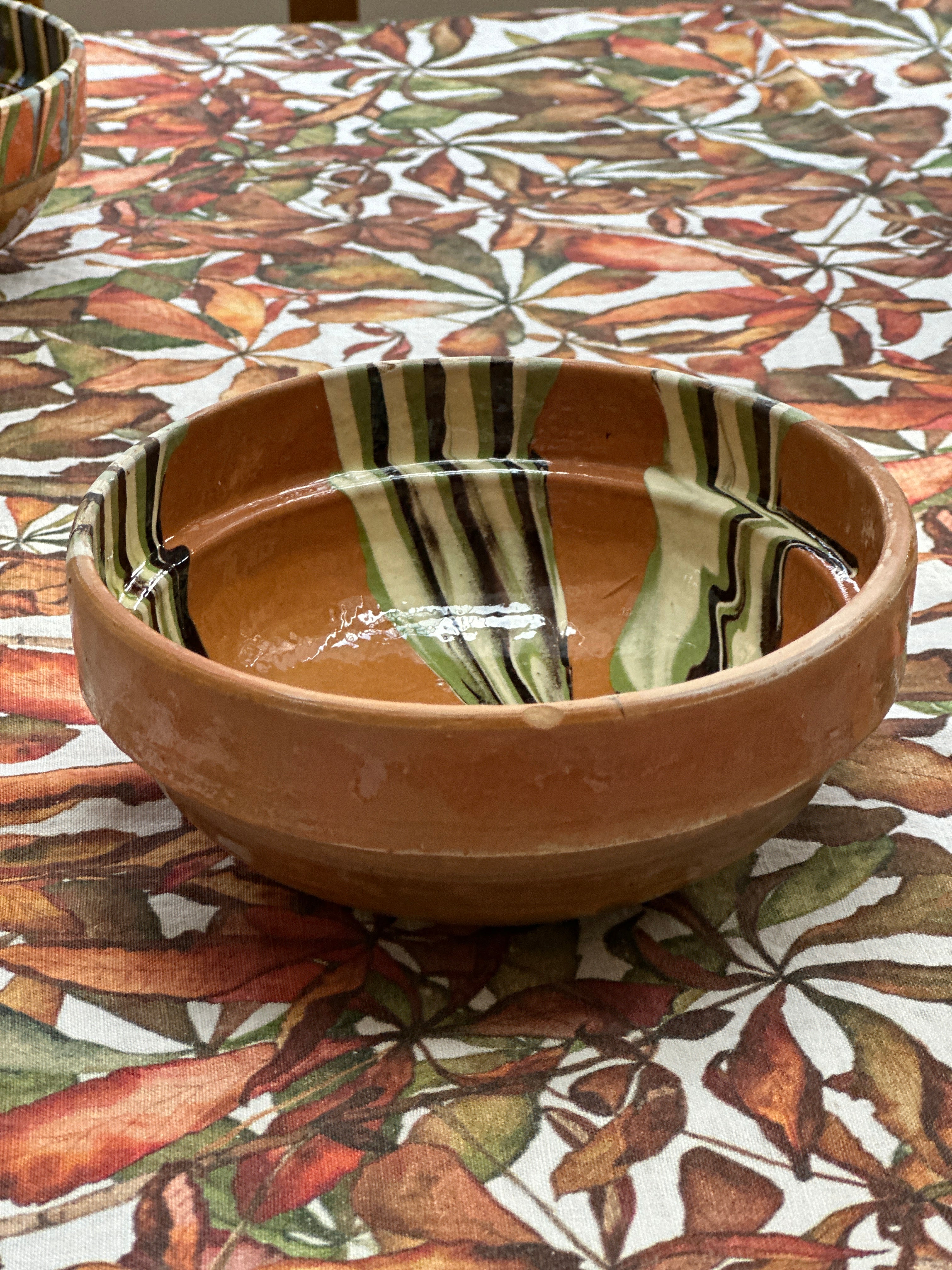 Romanian Terracotta Slipware Bowls Small 16cm