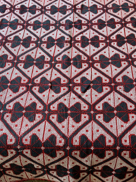 Sindhi Rald Bangladesh Blankets (Red and White with blue bows)