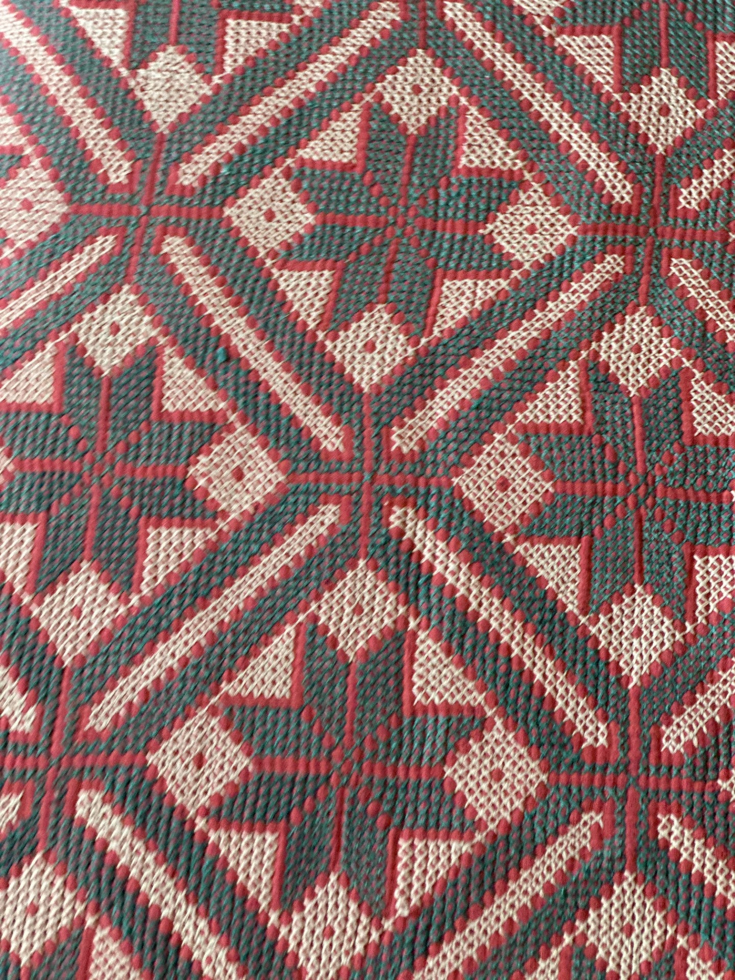 Sindhi Rald Bangladesh Blankets (Pink and Green with Stars)