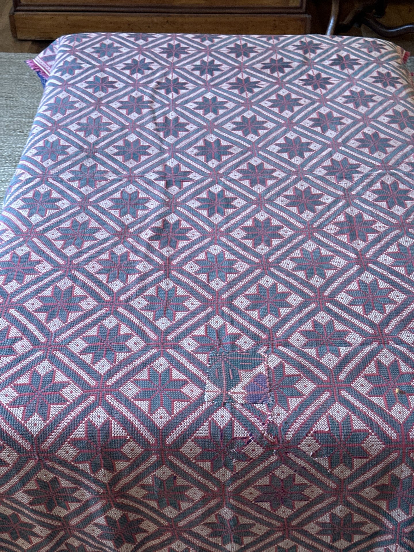 Sindhi Rald Bangladesh Blankets (Pink and Green with Stars)