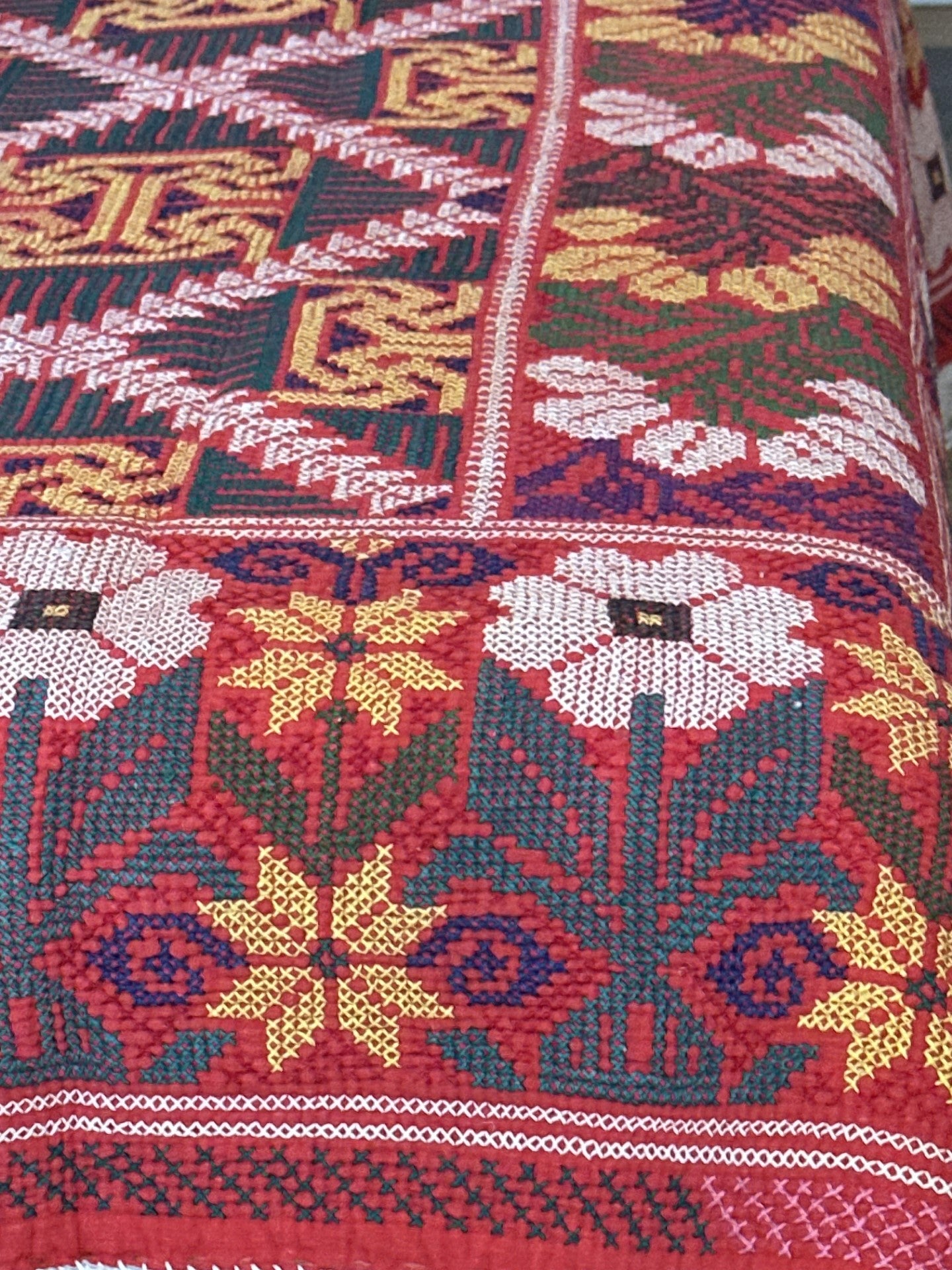 Sindhi Rald Bangladesh Blankets (yellow, red and orange)