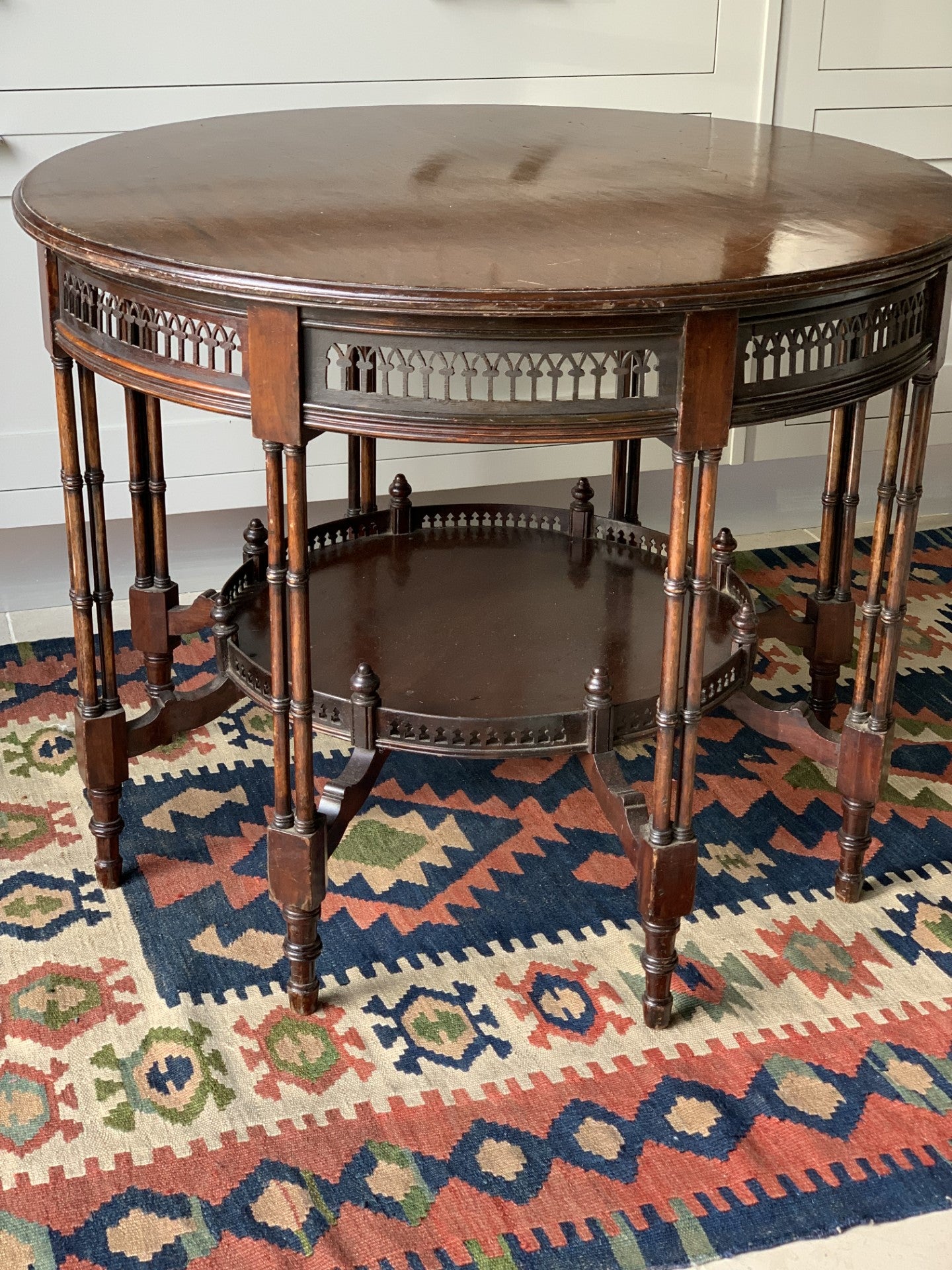 Large Attractive 19th Century Fretwork Centre Table