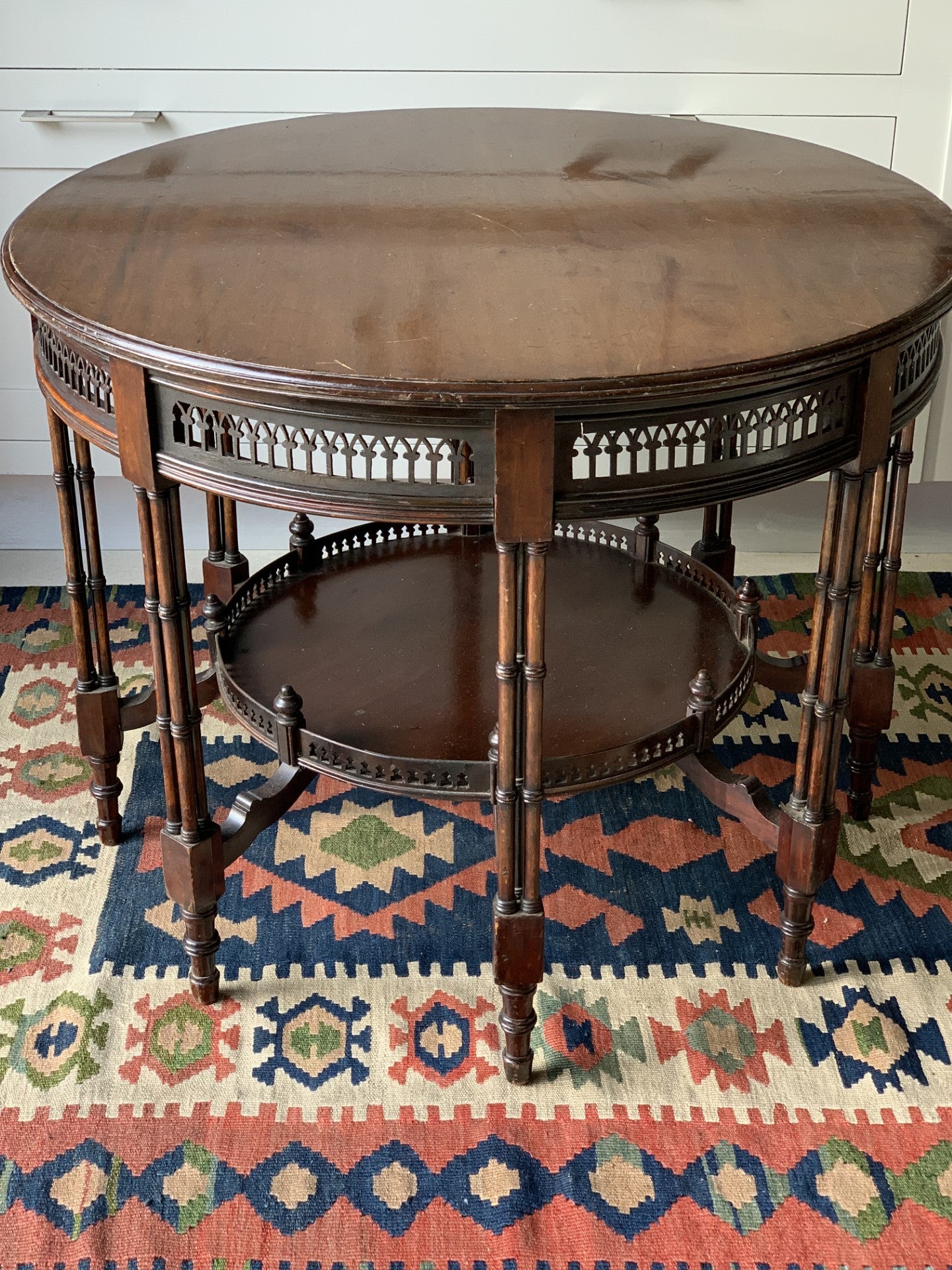 Large Attractive 19th Century Fretwork Centre Table