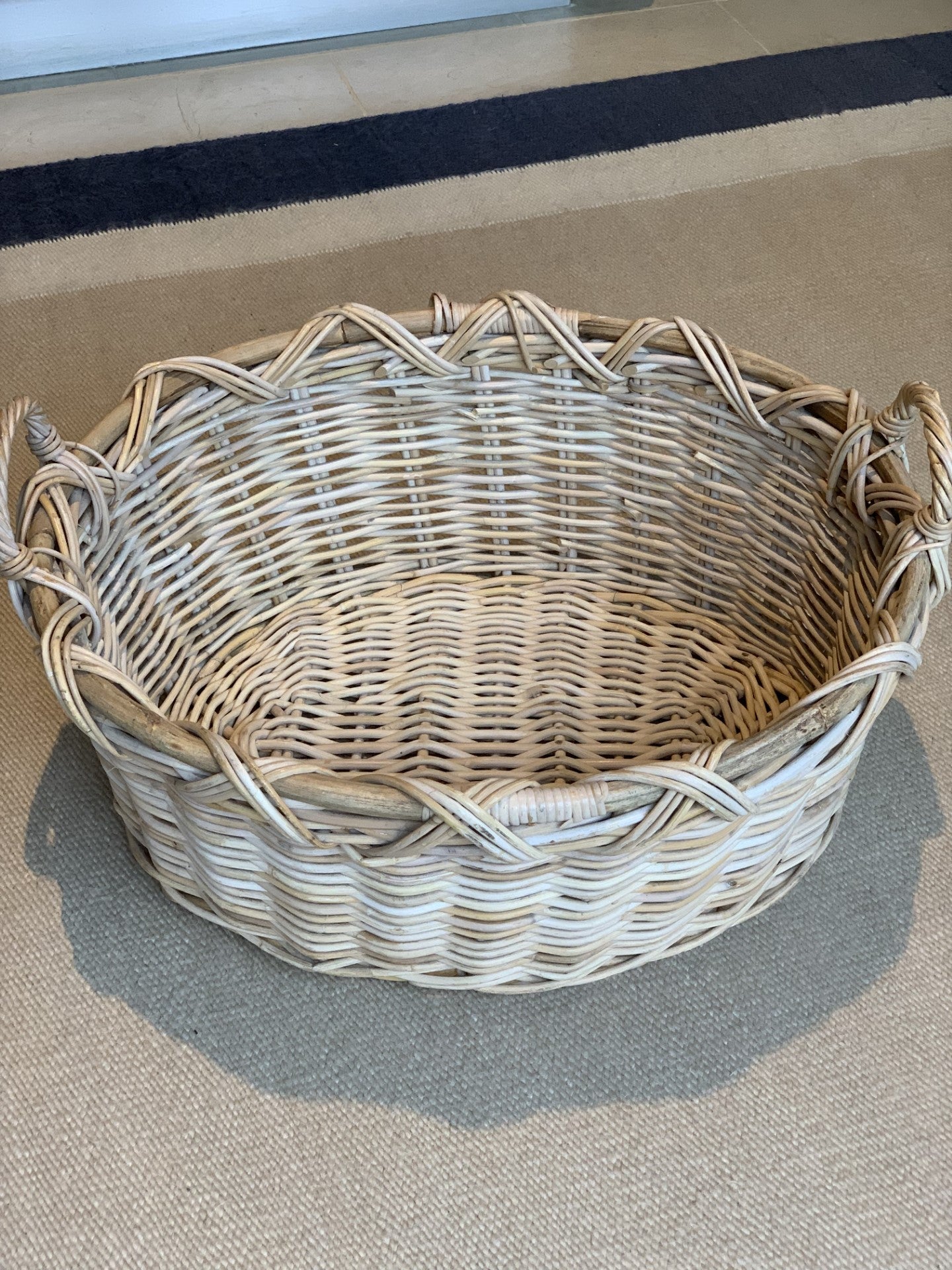 Large Round Handled Laundry Basket