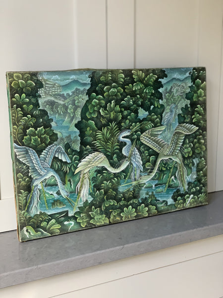 Birds of Paradise painting on canvase