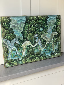 Birds of Paradise painting on canvase
