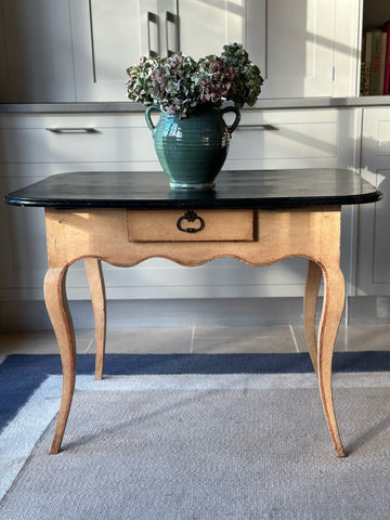 Side Table with Scallop Apron and Cabriole legs