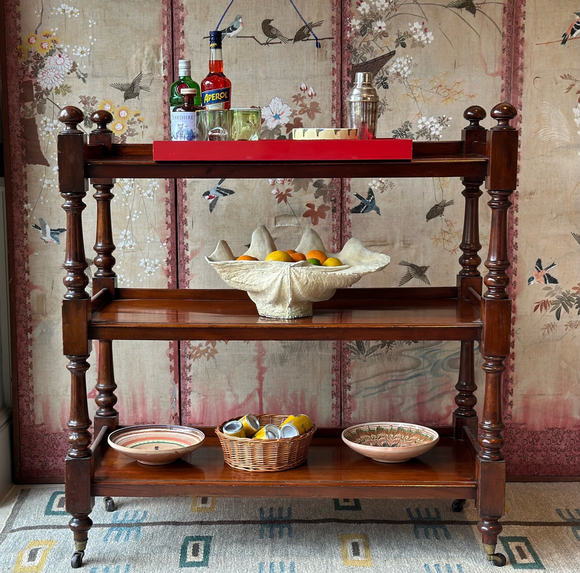 19th Century Mahogany Buffet on Castors