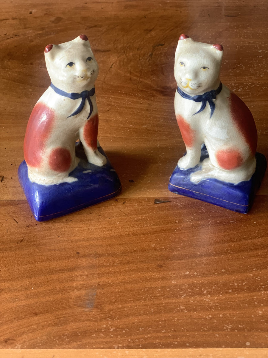 Pair of Ornamental Cats – Litten Tree Antiques