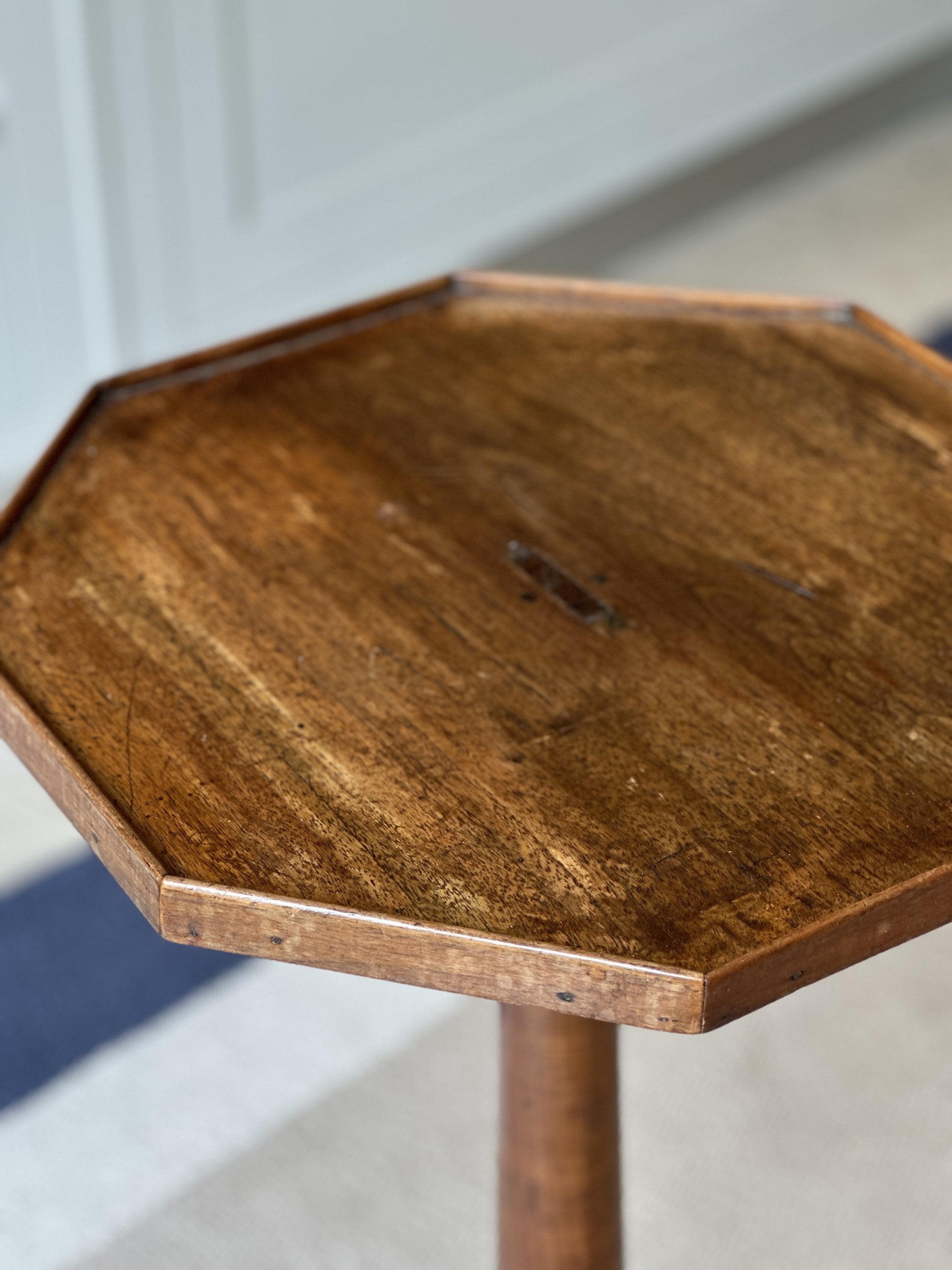 Mahogany Octagonal Table with Cruciform base