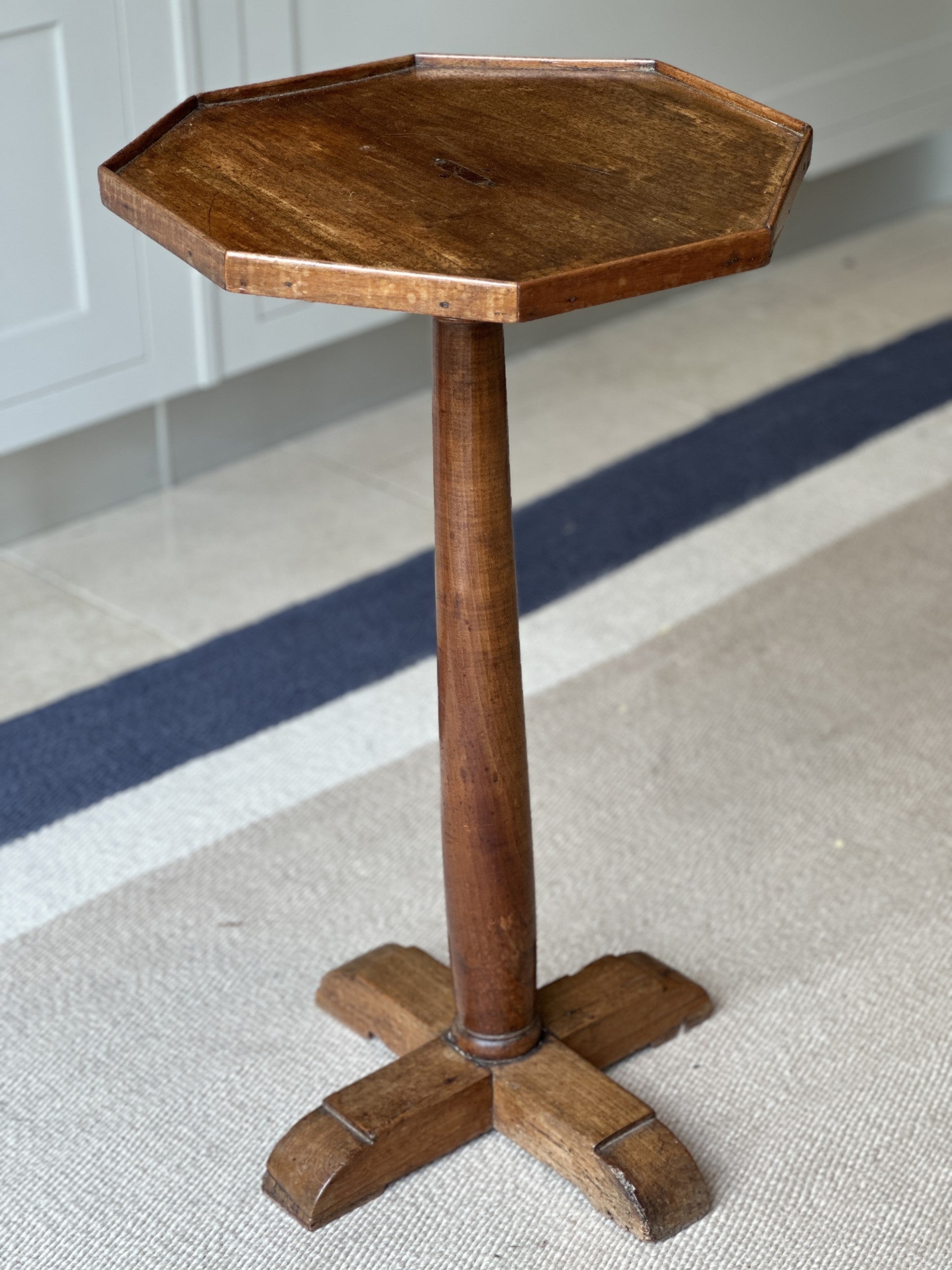 Mahogany Octagonal Table with Cruciform base