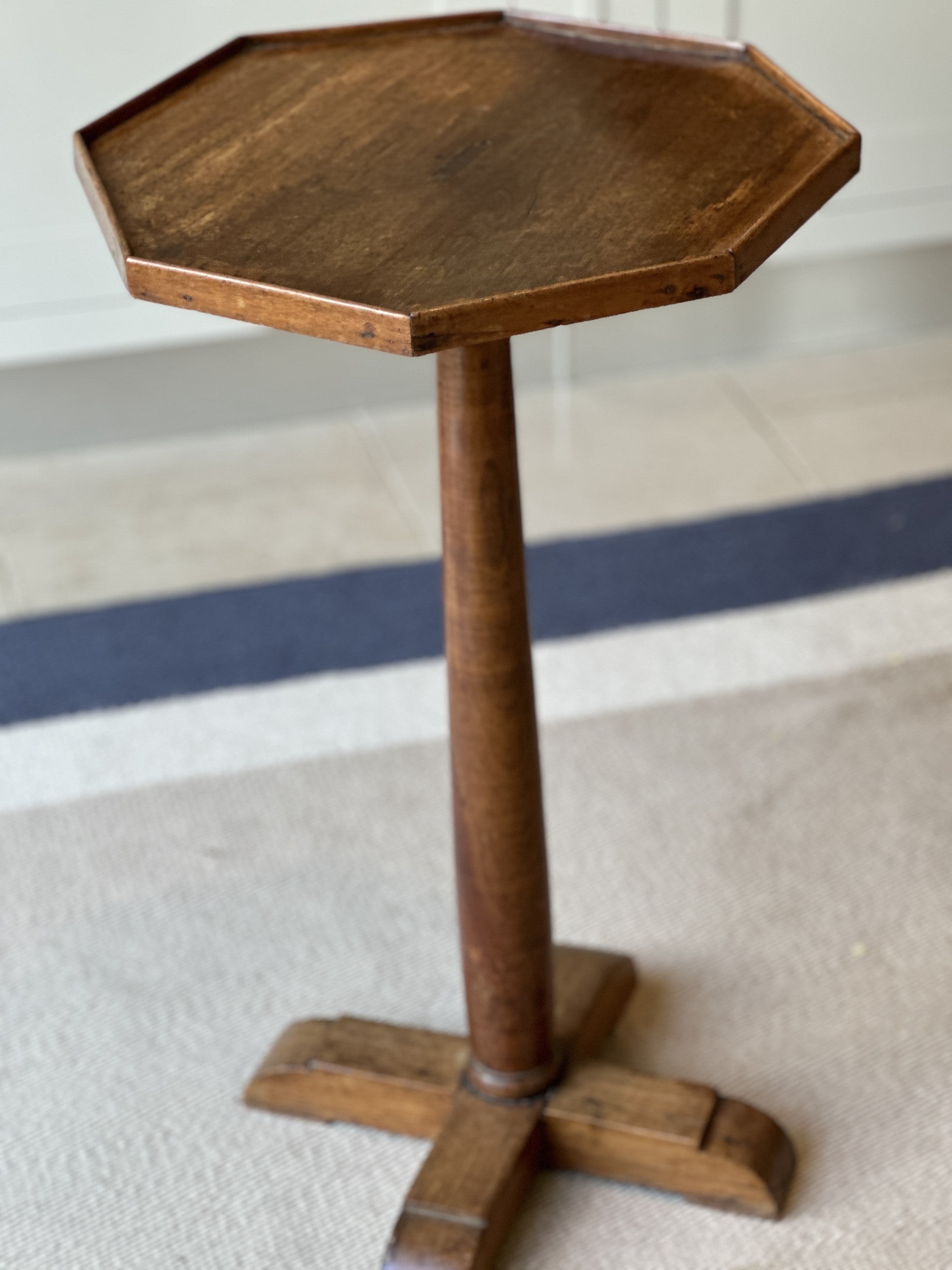 Mahogany Octagonal Table with Cruciform base