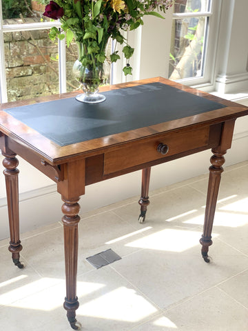 Late 19th Century Writing Table with leather top