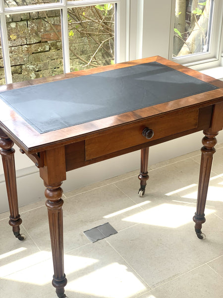 Late 19th Century Writing Table with leather top