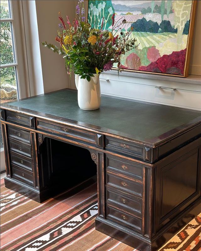 Early 20th Century Ebonised desk