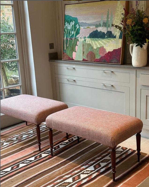 Pair of large footstools