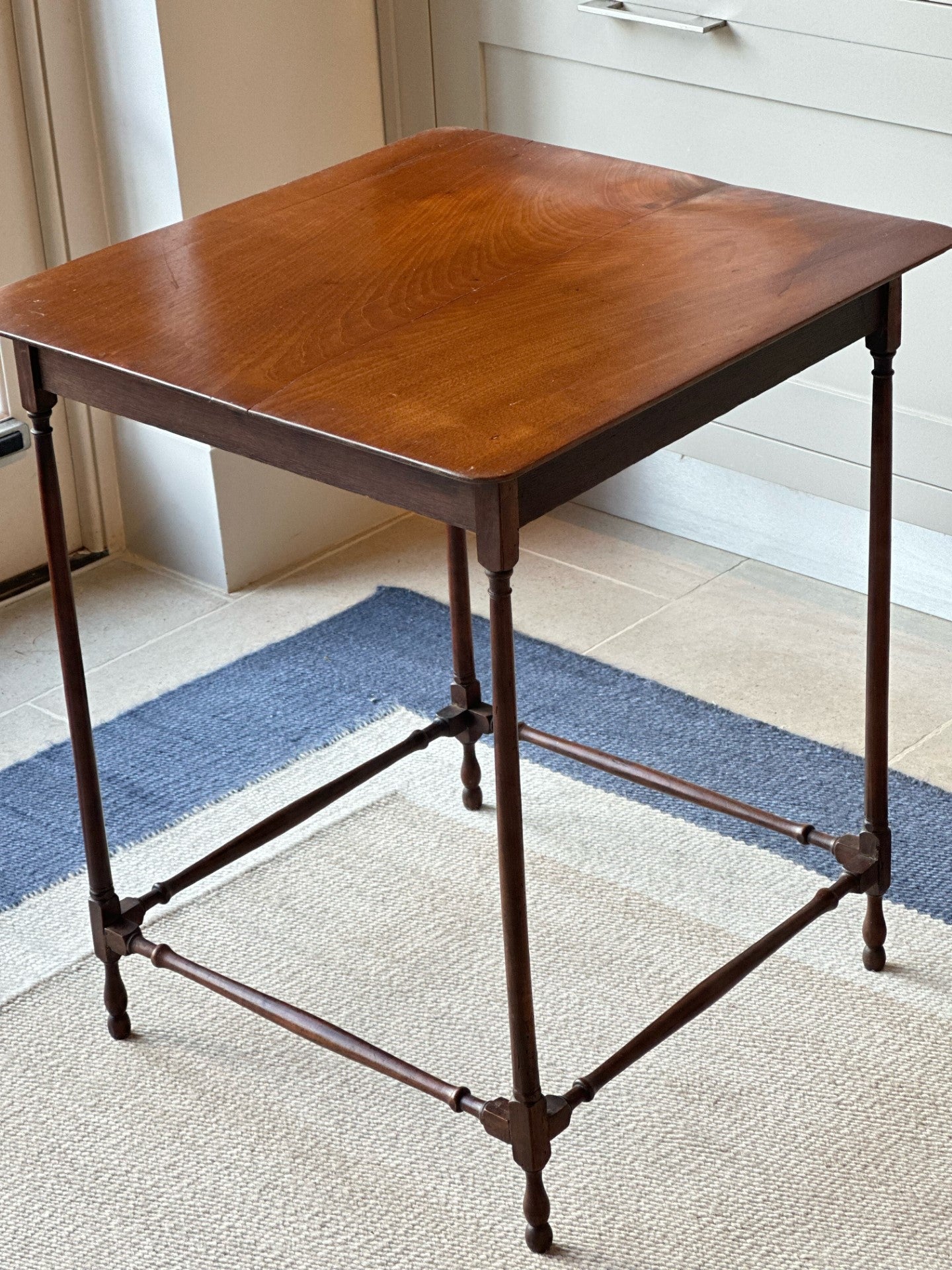 Super Slimline Georgian Mahogany Side Table