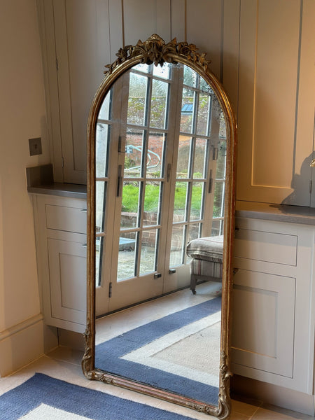 Large French Gilt and Gesso Mirror