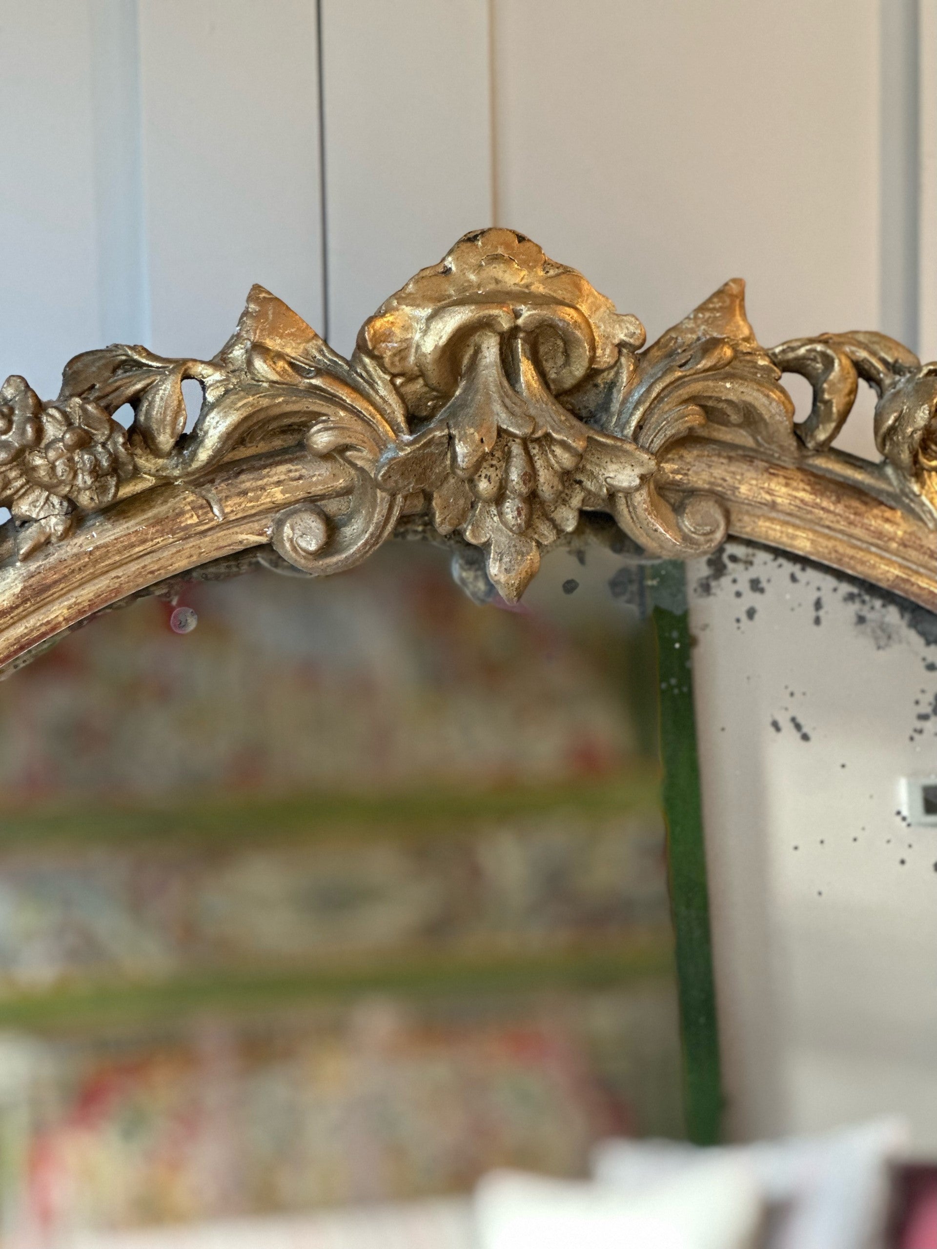 Large French Gilt and Gesso Mirror