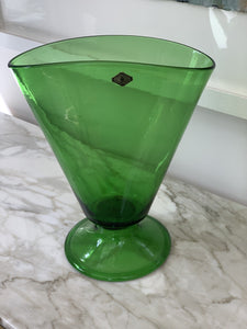 Vetro Verde di Empoli 1950s Vase