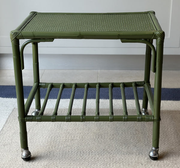 Vintage Cane trolley in Little Green Olive Colour