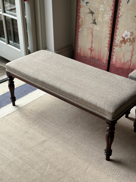 Pair of Large Upholstered Hall Bench’s