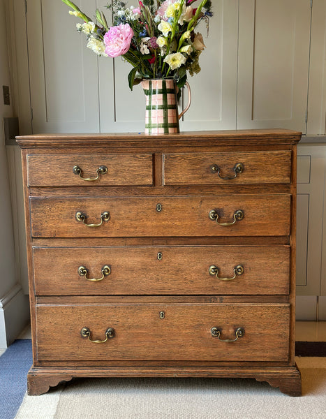 A Large Oak Chest of Drawers